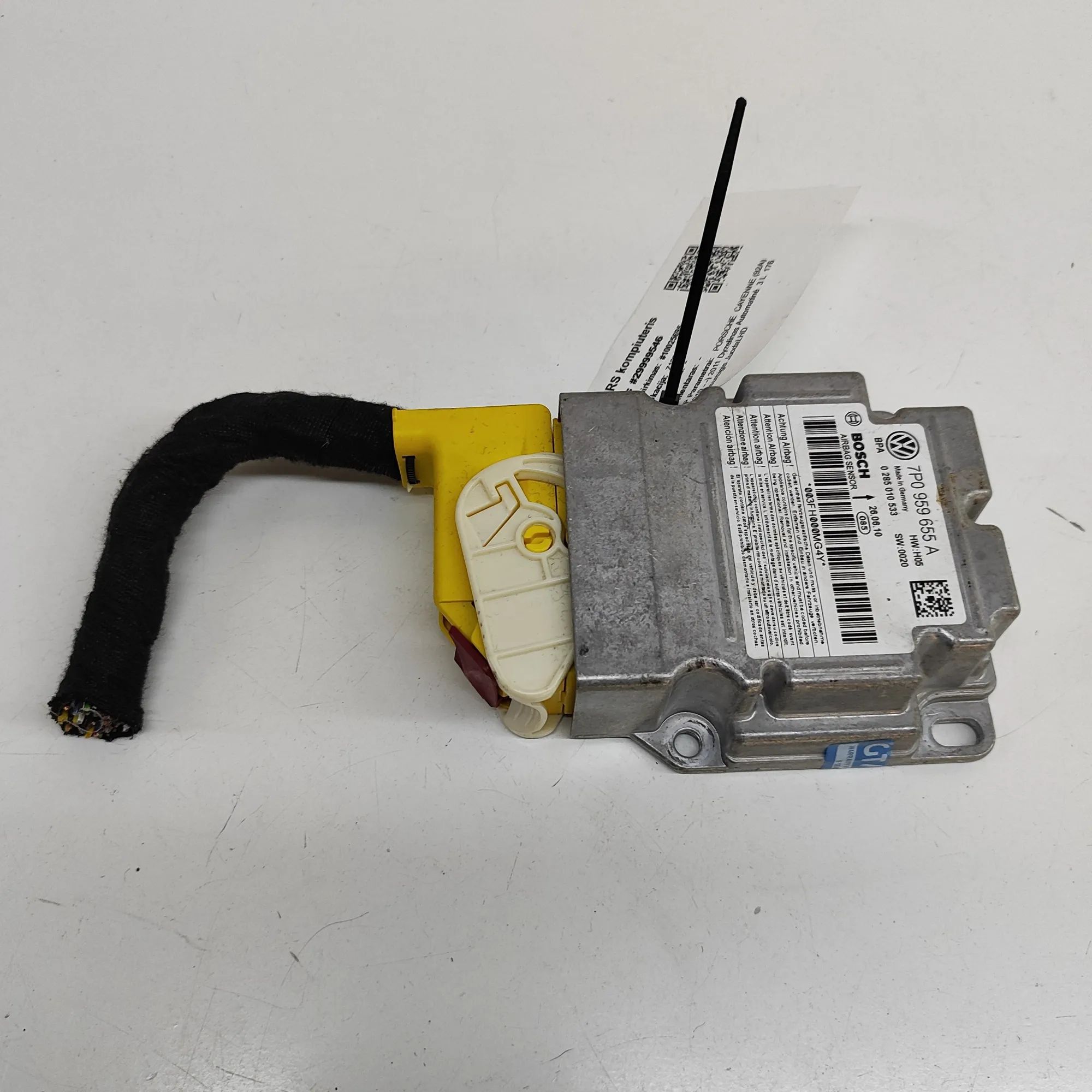 Porsche Cayenne SRS Control Unit SRS Control Unit — PORSCHE CAYENNE (92A) (2010-...