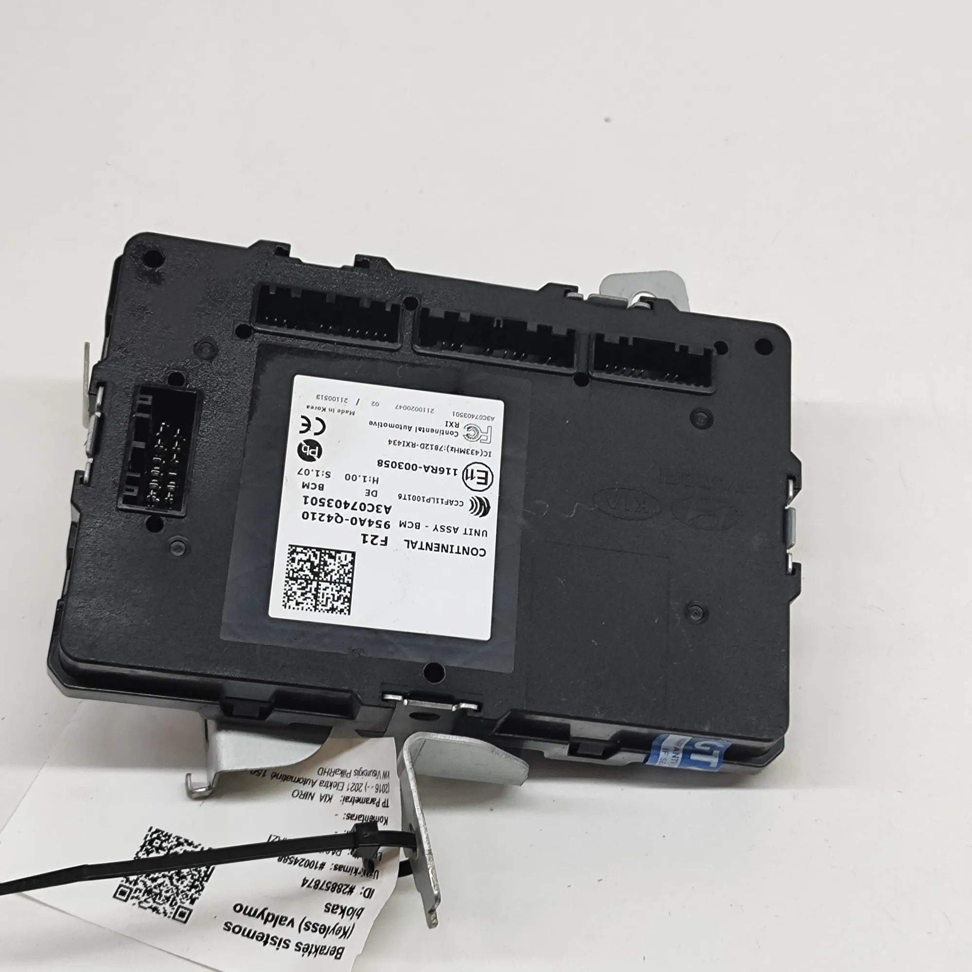 Kia Niro Keyless Control Unit Keyless Control Unit — KIA NIRO (2016-...) — 95...