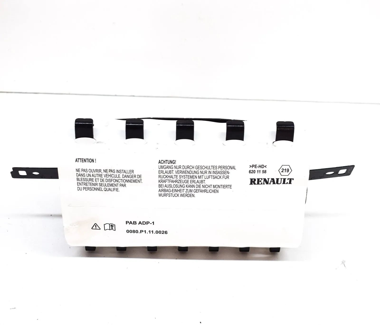 Renault Zoe Dashboard Safety Bag SRS
