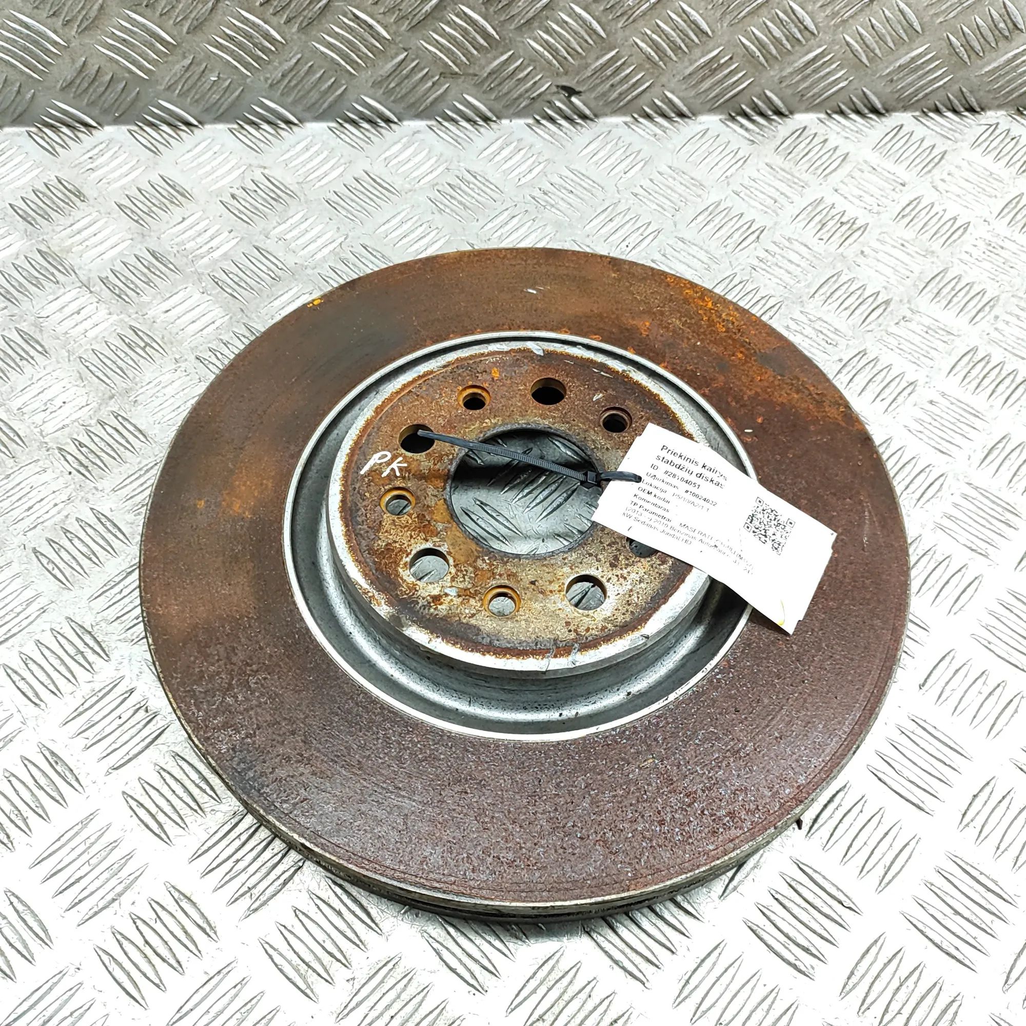 Maserati Ghibli Front Left Brake Disc Front Left Brake Disc — MASERATI GHIBLI (M157) ...