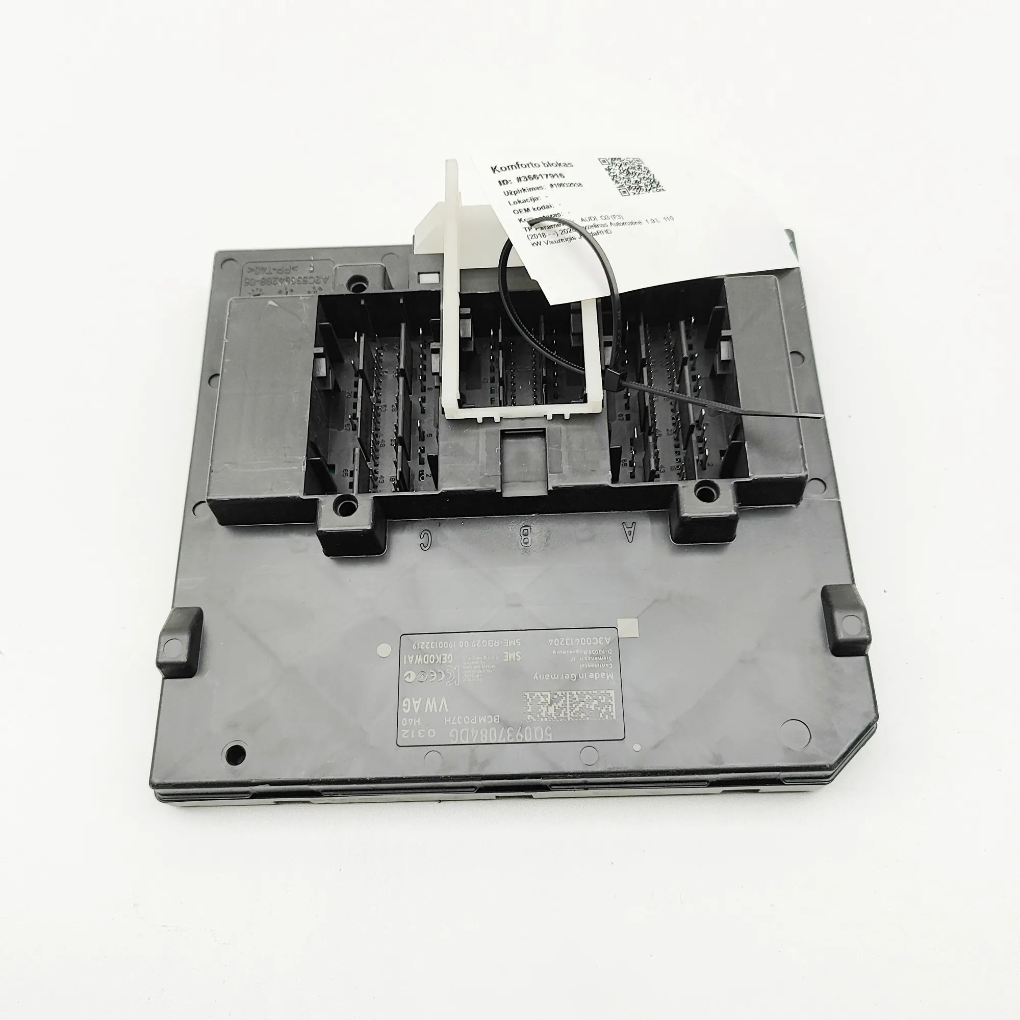 Audi Q3 (F3) Comfort Control Unit Comfort Control Unit — AUDI Q3 (F3) (2018-...) ...