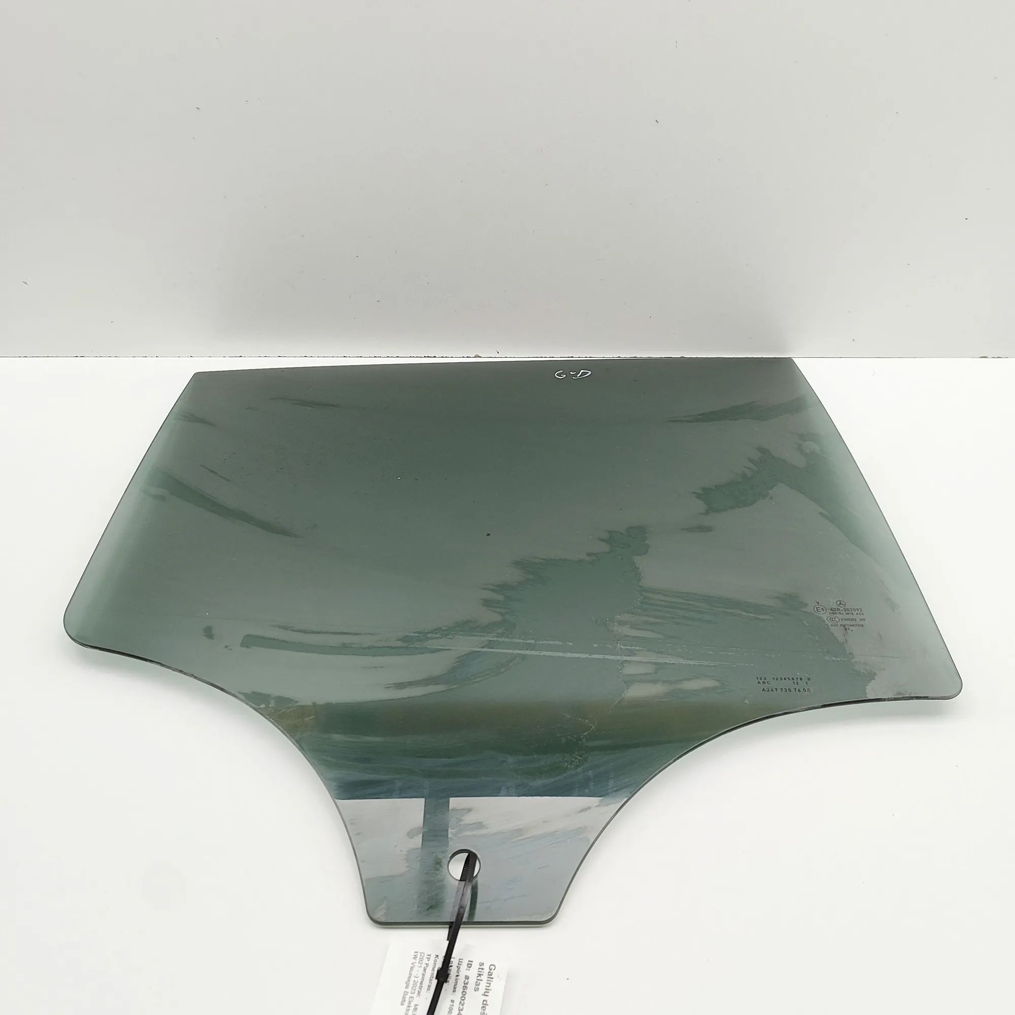 Mercedes-Benz A (W177) Right rear door window Right rear door window — MERCEDES BENZ EQAH243 ...
