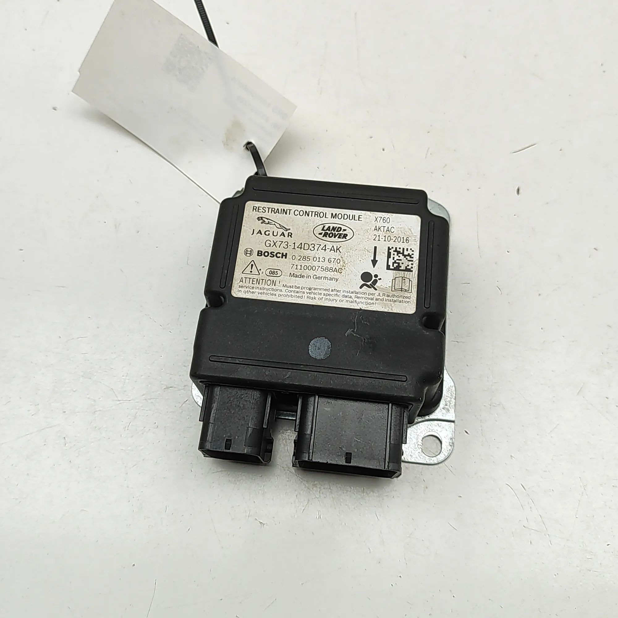 Jaguar XE SRS Control Unit SRS Control Unit — JAGUAR XE (X760) (2015-...) ...