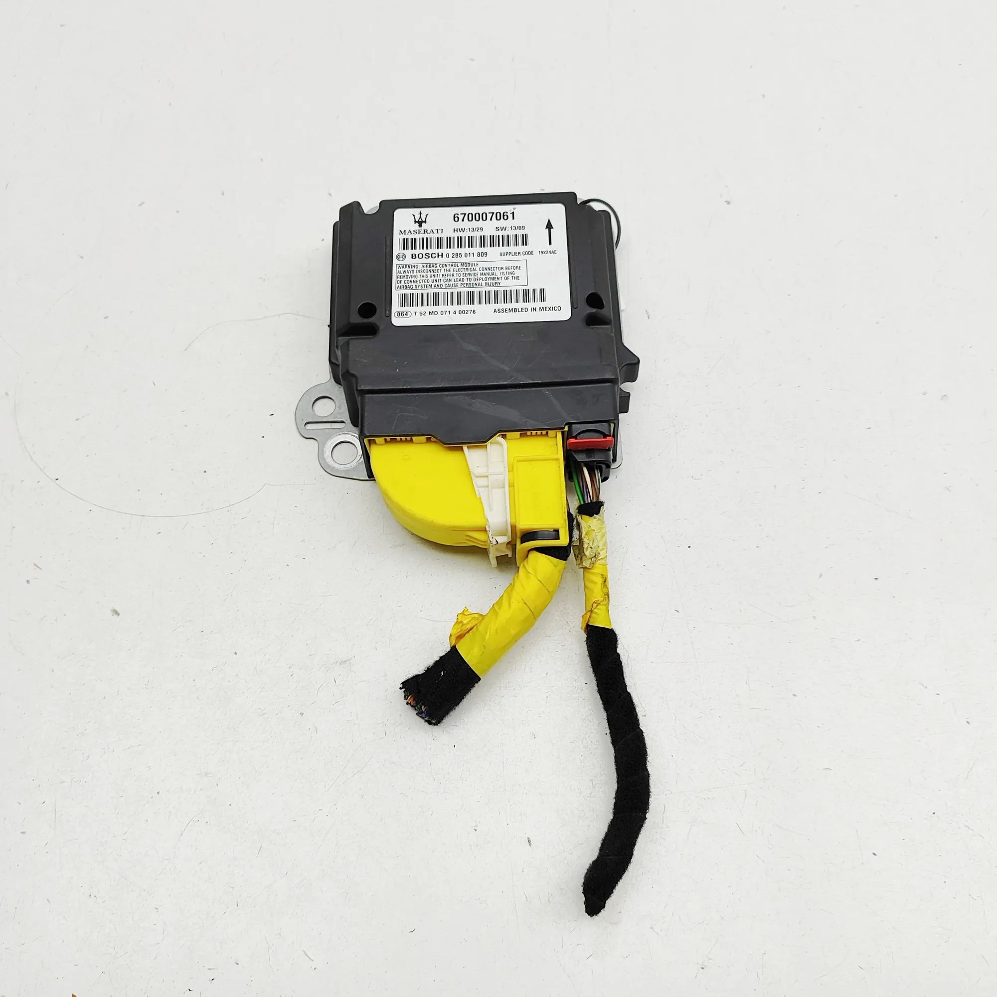 Maserati Ghibli SRS Control Unit SRS Control Unit — MASERATI GHIBLI (M157) (2013...