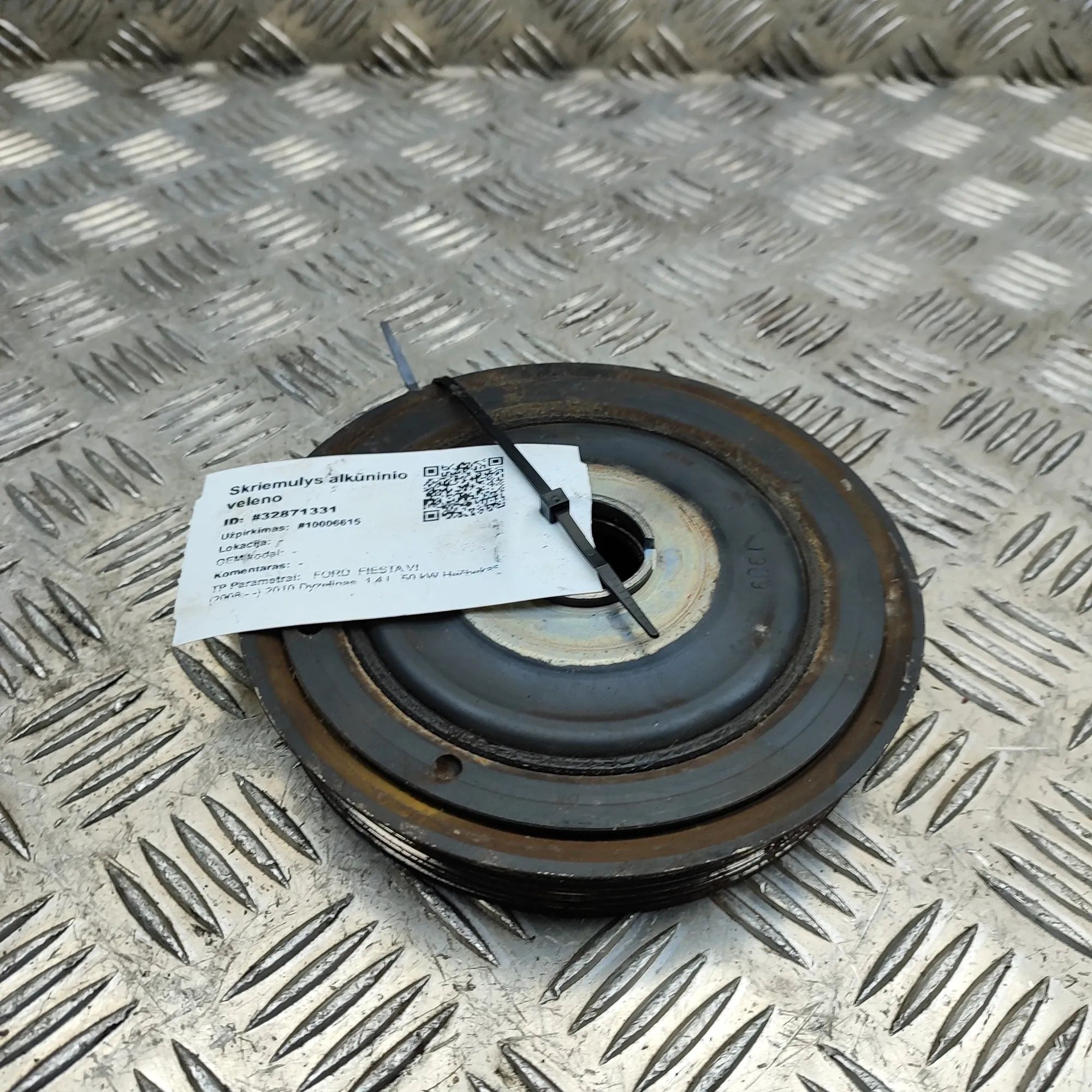 Ford Fiesta Rihmaratas Crankshaft pulley — FORD FIESTA (VI) (2008-...)...