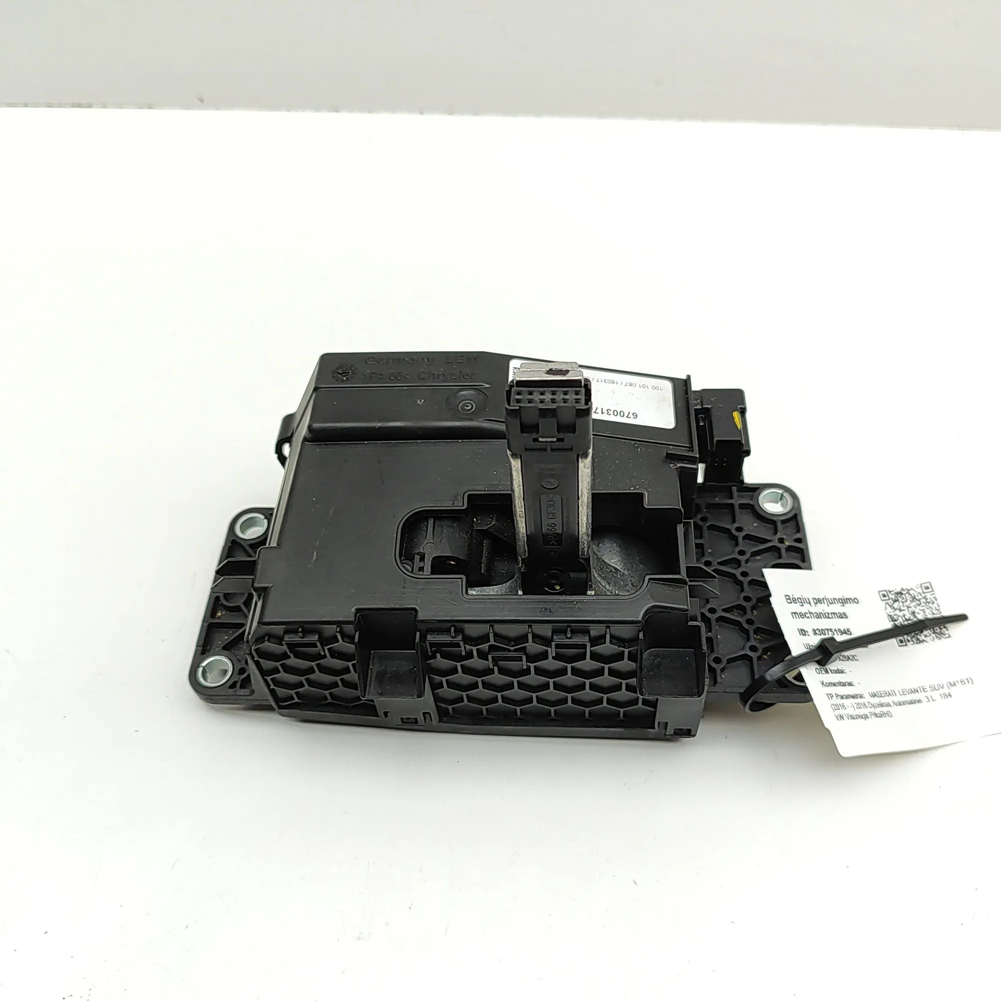 Maserati Levante Gear Shifting Mechanism Gear Shifting Mechanism — MASERATI LEVANTE (SUV...