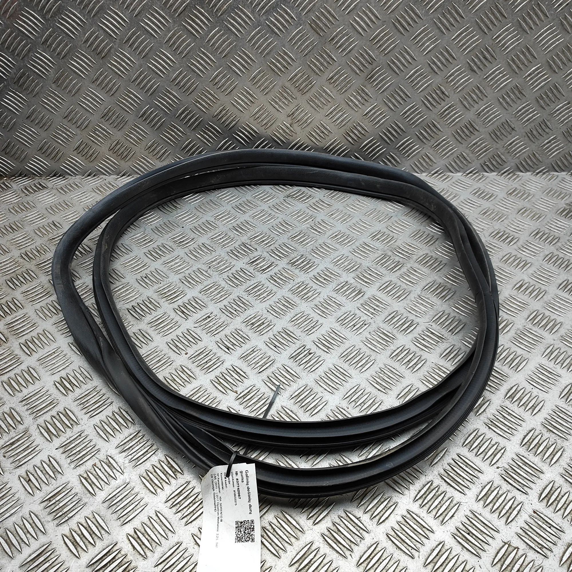 Kia Sorento Door rubber seal — rear right