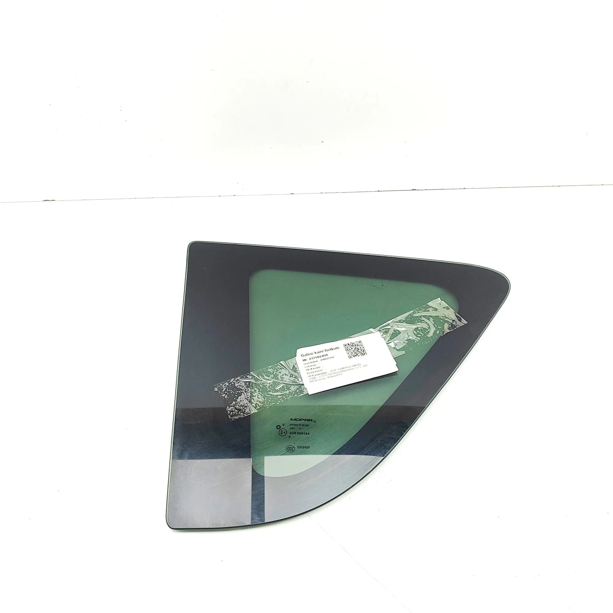 Jeep Compass Rear Left Quarter Window Rear Left Quarter Window — JEEP COMPASS (MK49) ...