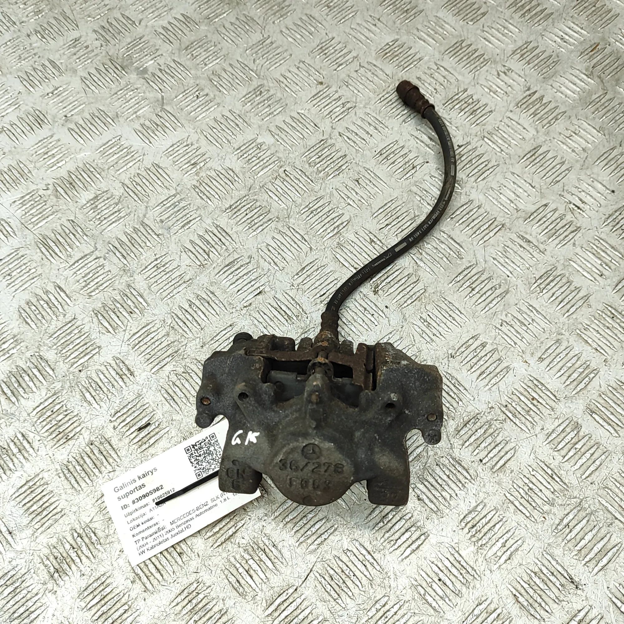 Mercedes-Benz SLK (R171) Brake caliper — rear left Brake caliper — rear left — MERCEDES BENZ SLK (...