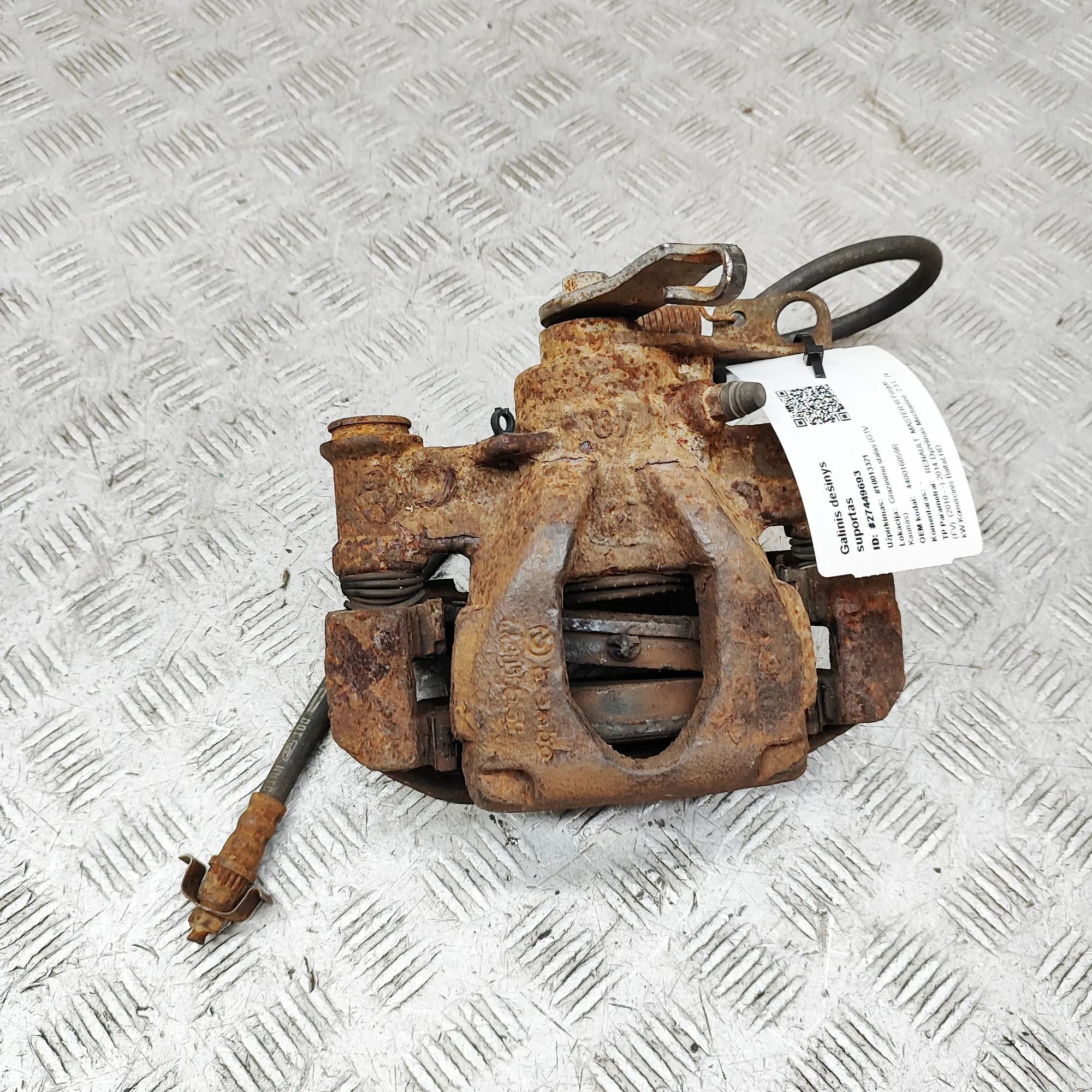 Renault Master Brake caliper — rear right Brake caliper — rear right — RENAULT MASTER (II...