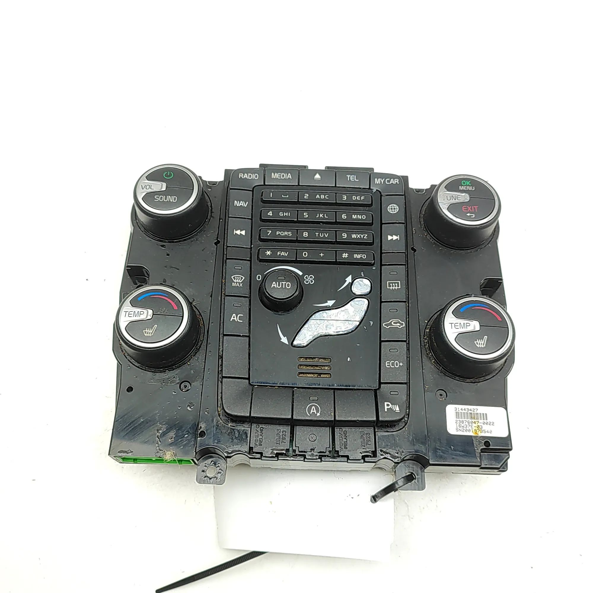 Volvo S60 Climate control unit Climate control unit — VOLVO S60 (II) (2010-201...