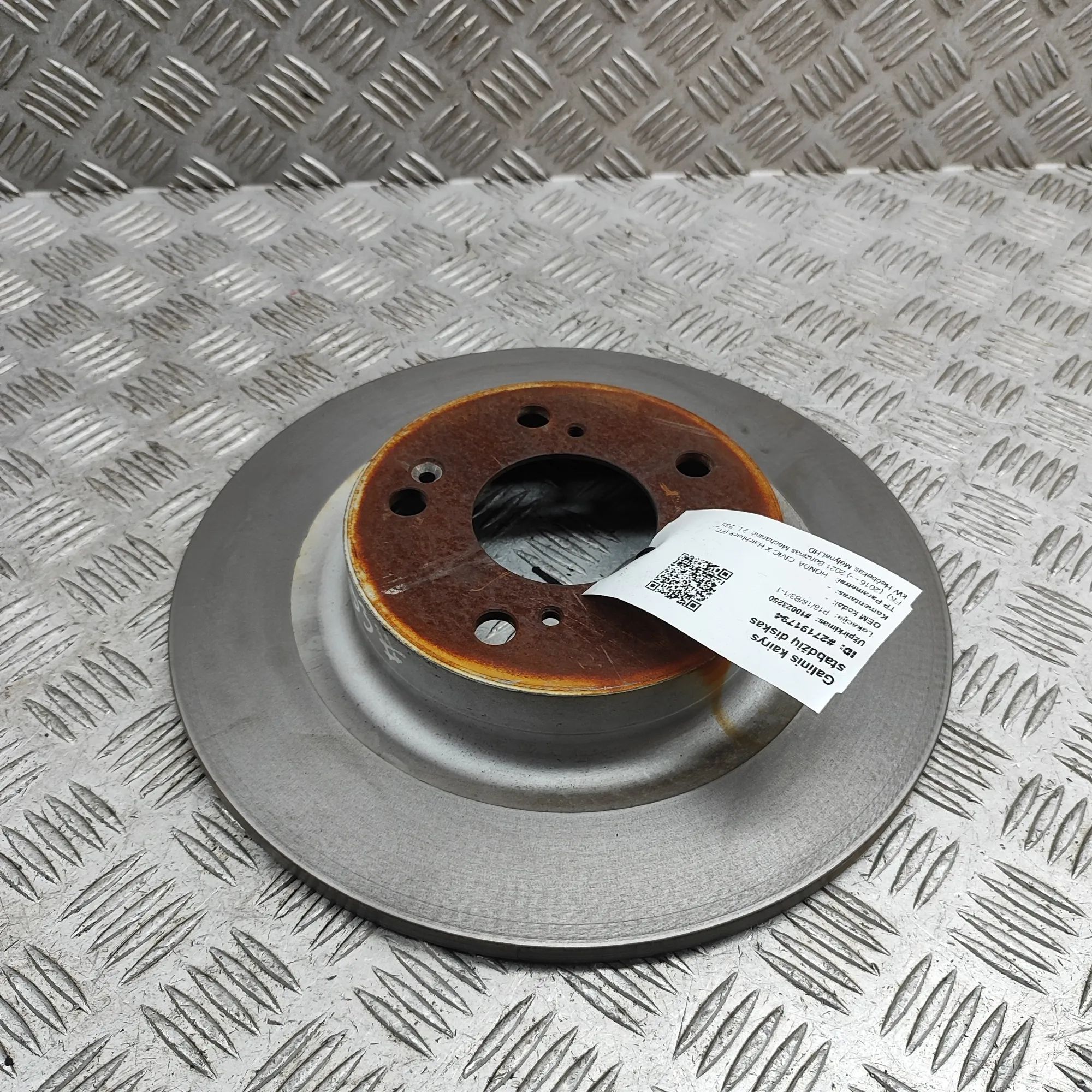 Honda Civic Rear Left Brake Disc Rear Left Brake Disc — HONDA CIVIC (X Hatchback...