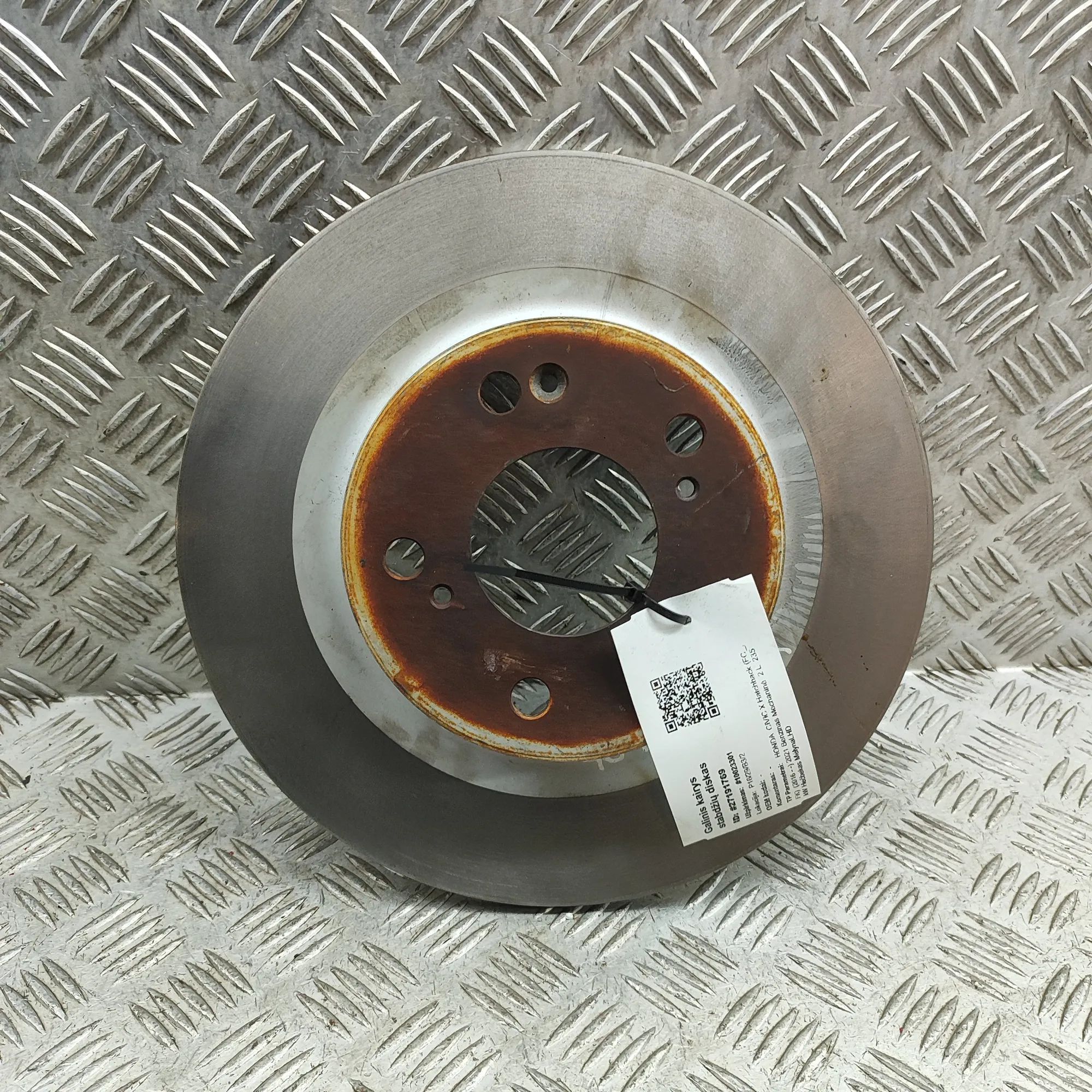 Honda Civic Rear Left Brake Disc Rear Left Brake Disc — HONDA CIVIC (X Hatchback...