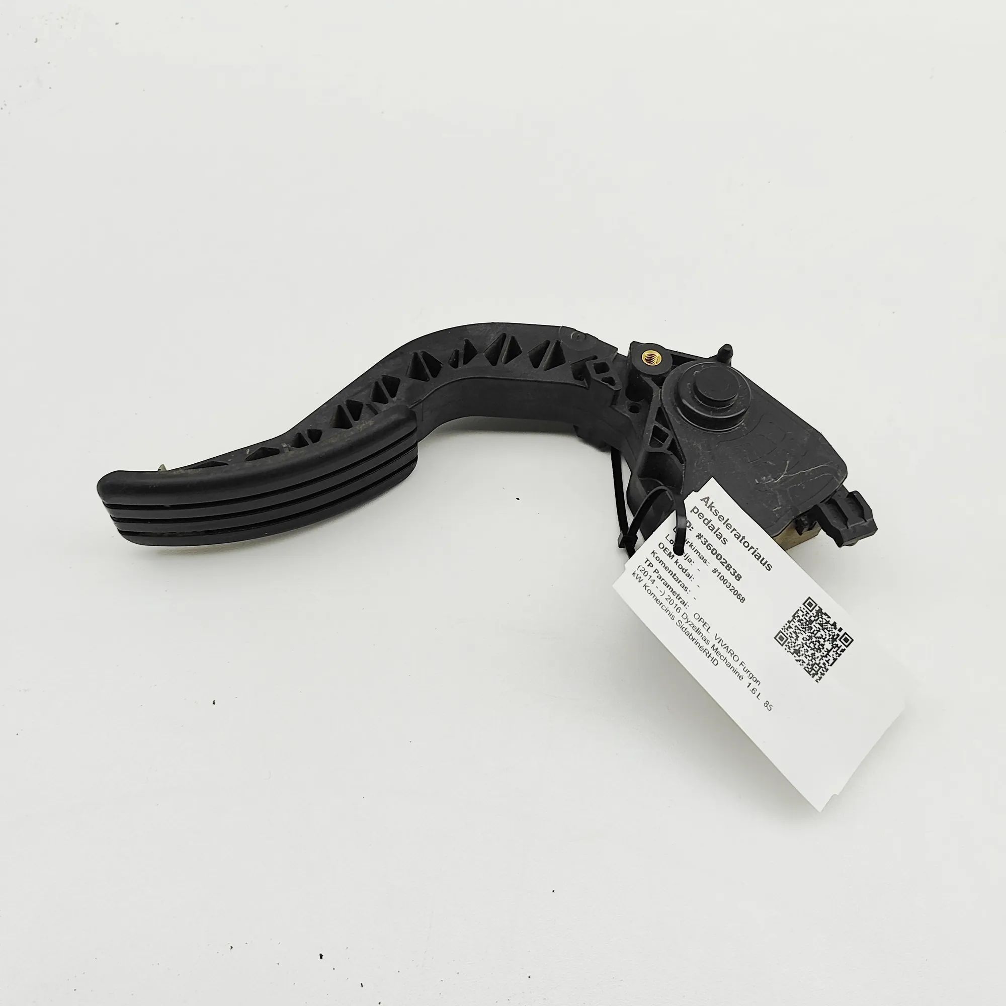 Opel Vivaro (B) Throttle Pedal Throttle Pedal — OPEL VIVARO (Van) (2014-...) —...