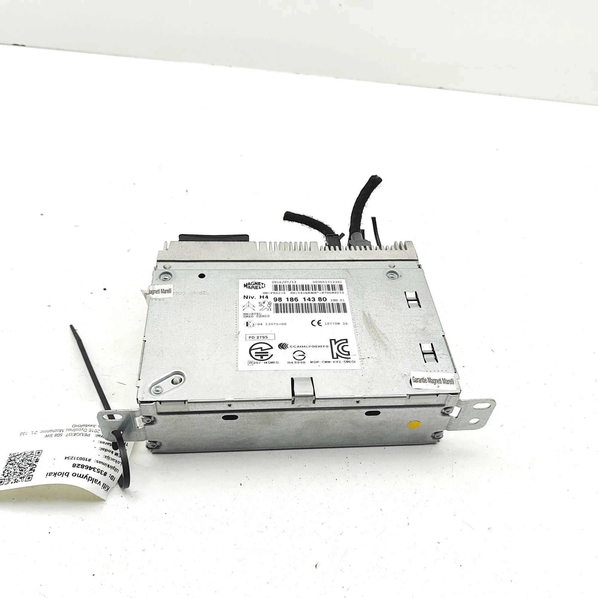 Peugeot 508 Navigation Control Unit Navigation Control Unit — PEUGEOT 508 (SW) (201...