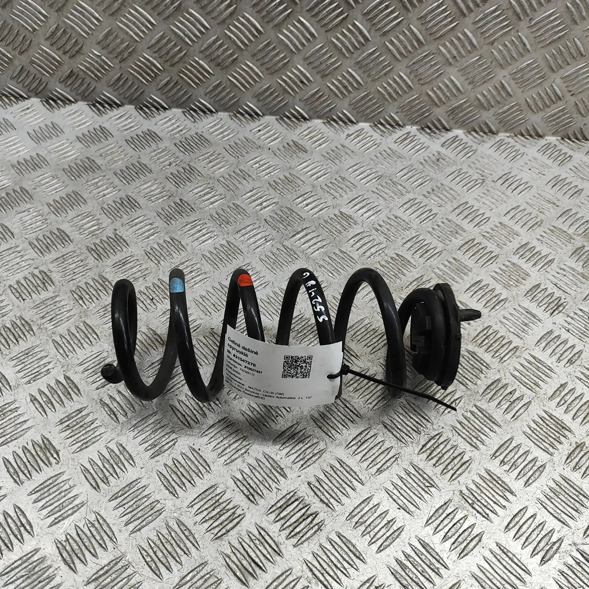 Mazda 3 (BP) Coil spring — rear right Coil spring — rear right — MAZDA CX-3 (0 DM) (2...