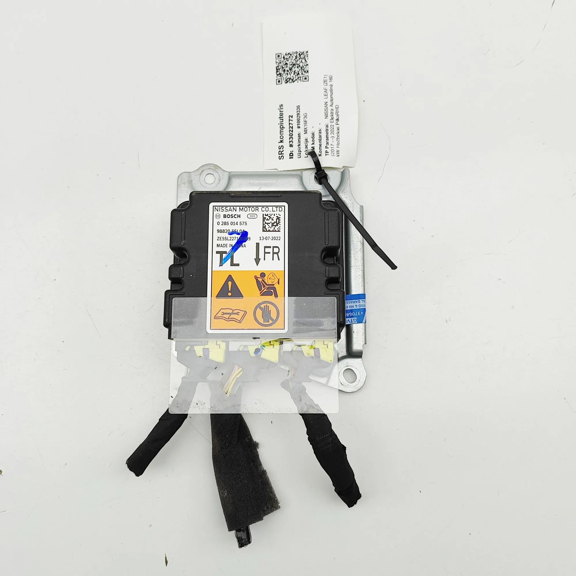 Nissan Leaf SRS Control Unit SRS Control Unit — NISSAN LEAF (ZE1) (2017-...)...