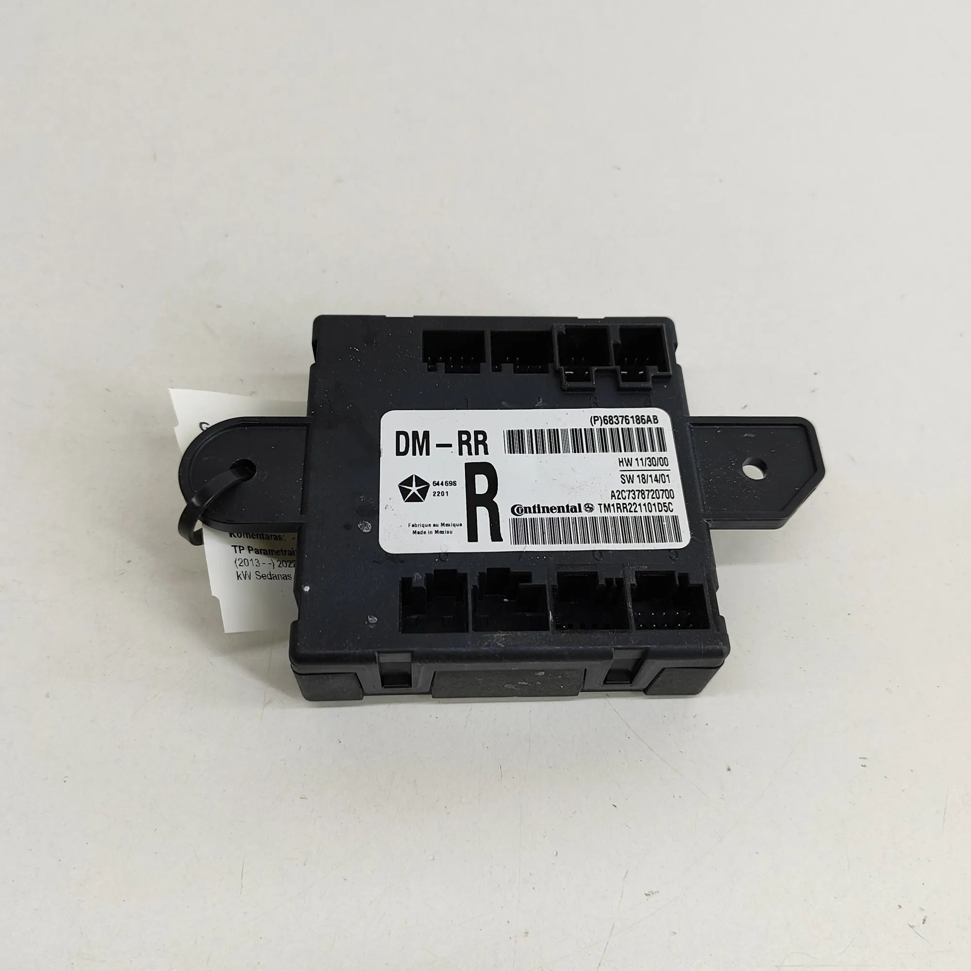 Maserati Ghibli Door control unit — rear right Door control unit — rear right — MASERATI GHIBL...