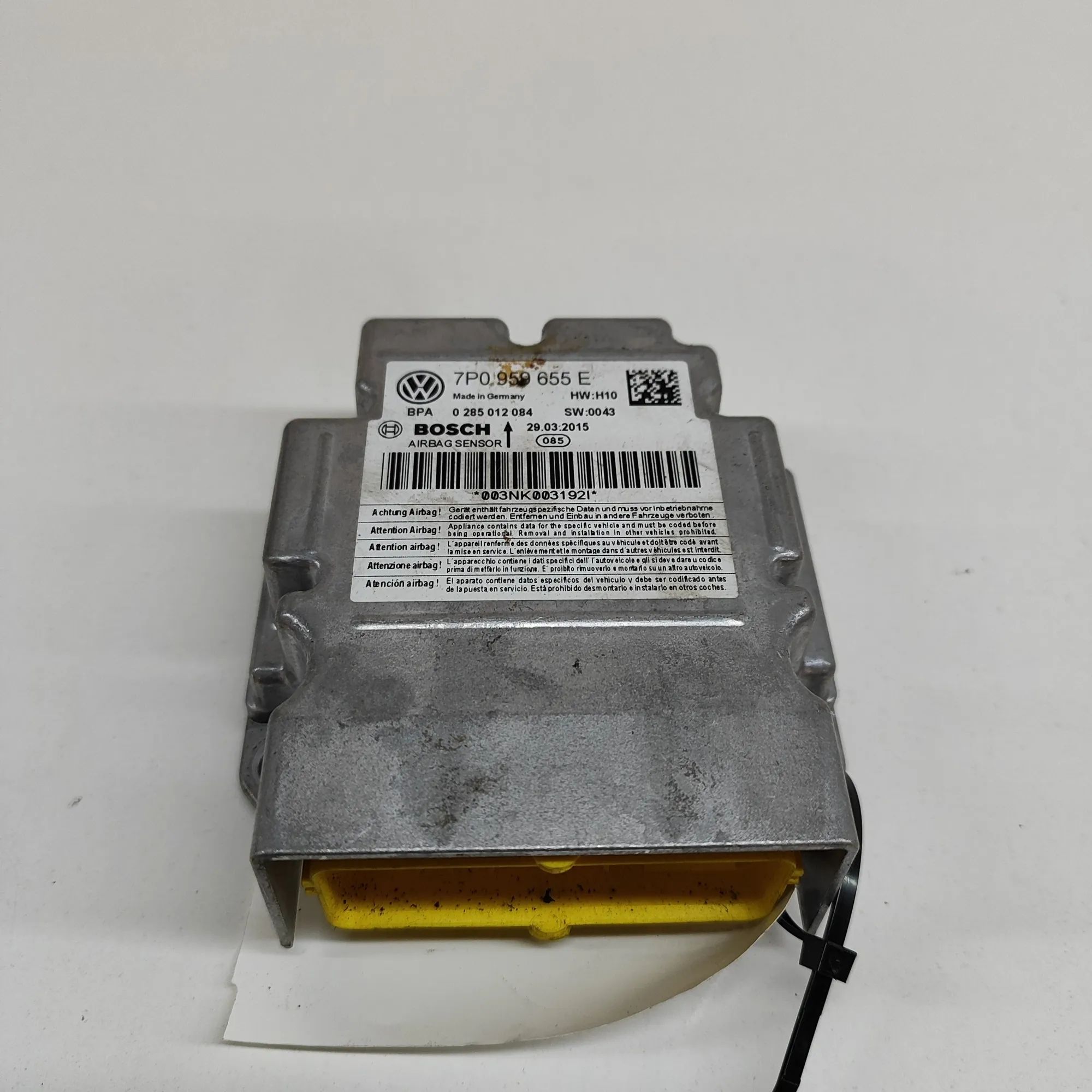 Porsche Cayenne SRS Control Unit SRS Control Unit — PORSCHE CAYENNE (92A) (2010-...