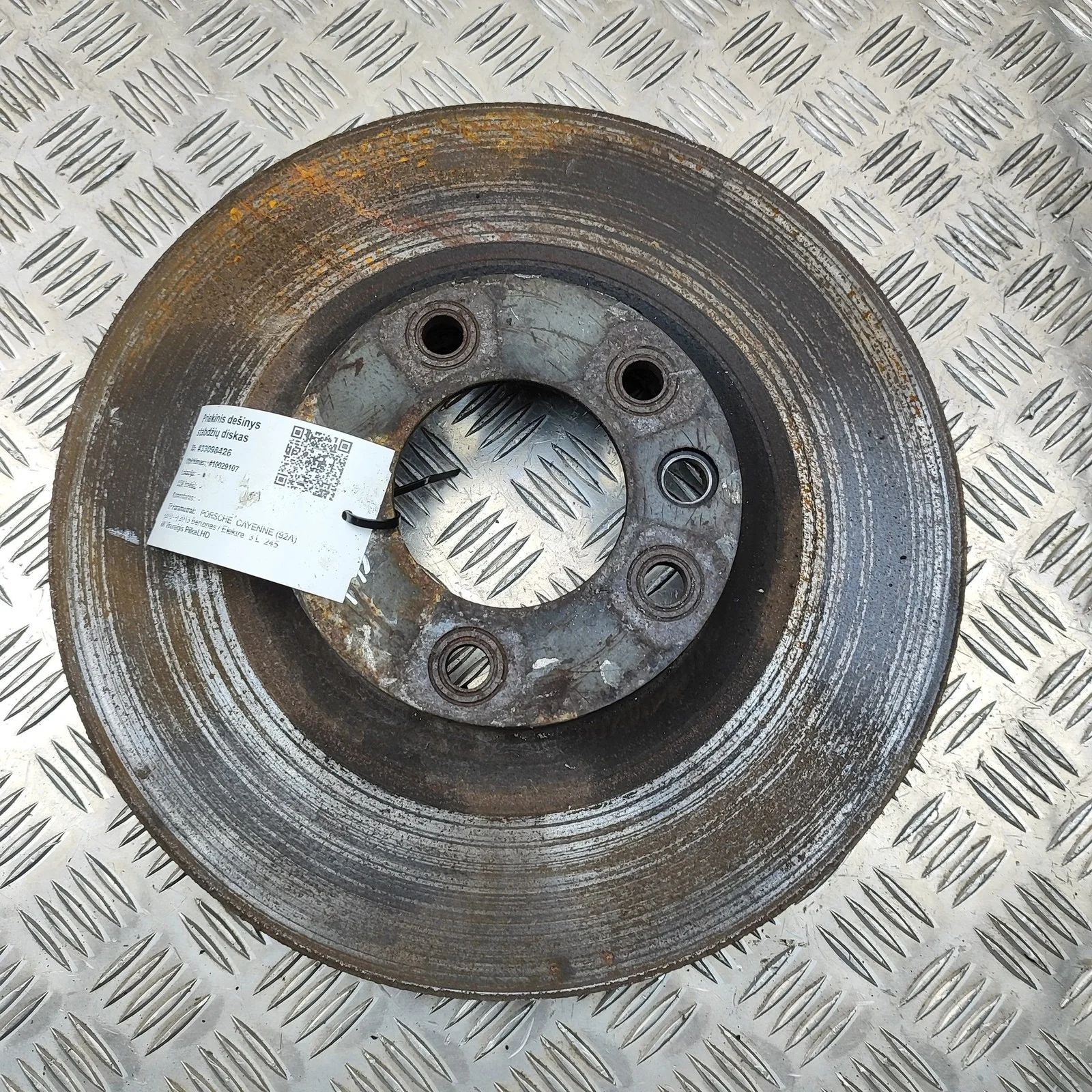 Porsche Cayenne Front Right Brake Disc Front Right Brake Disc — PORSCHE CAYENNE (92A) ...