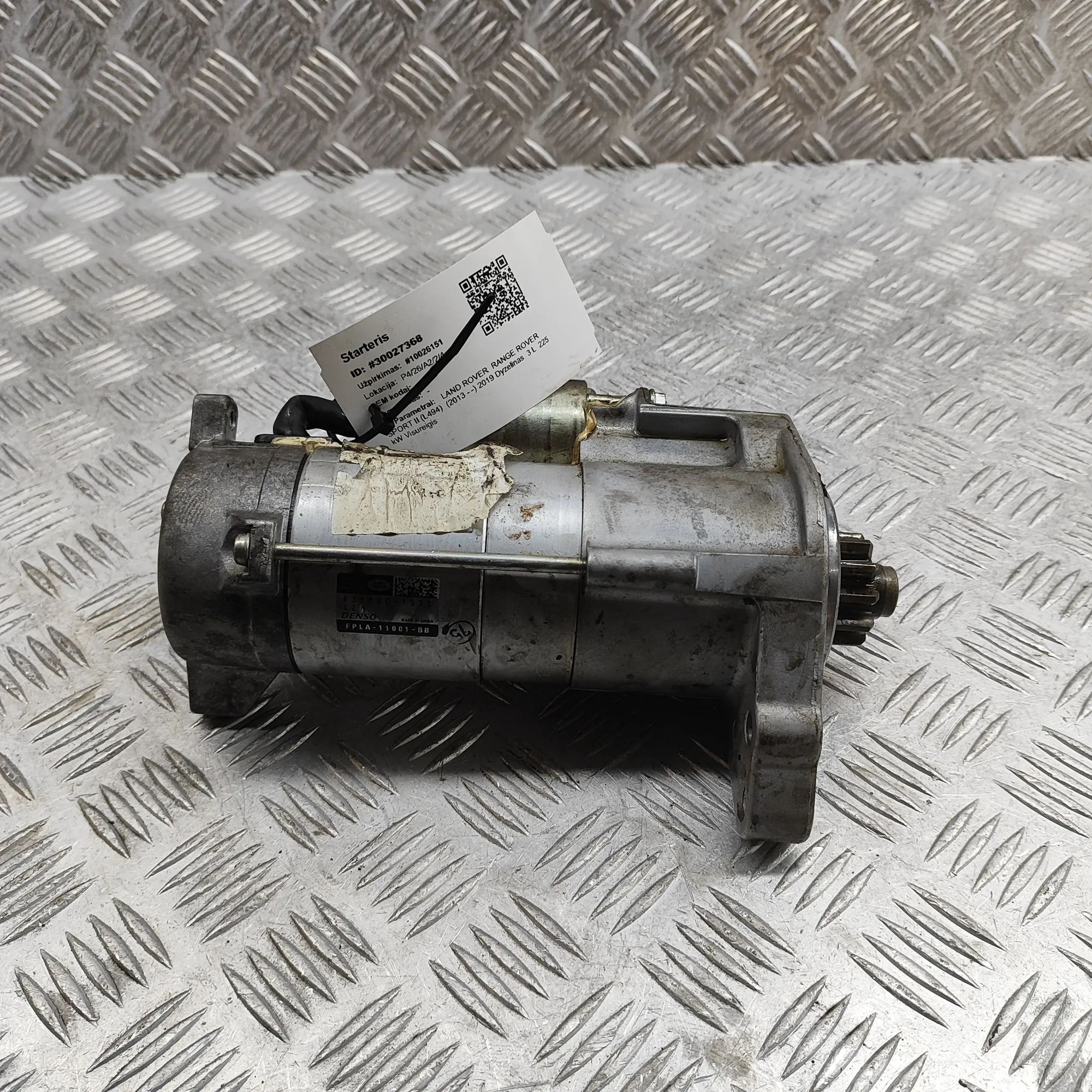 Land Rover Range Rover Sport (L494) Starter Motor Starter motor — LAND ROVER RANGE ROVER SPORT (I...