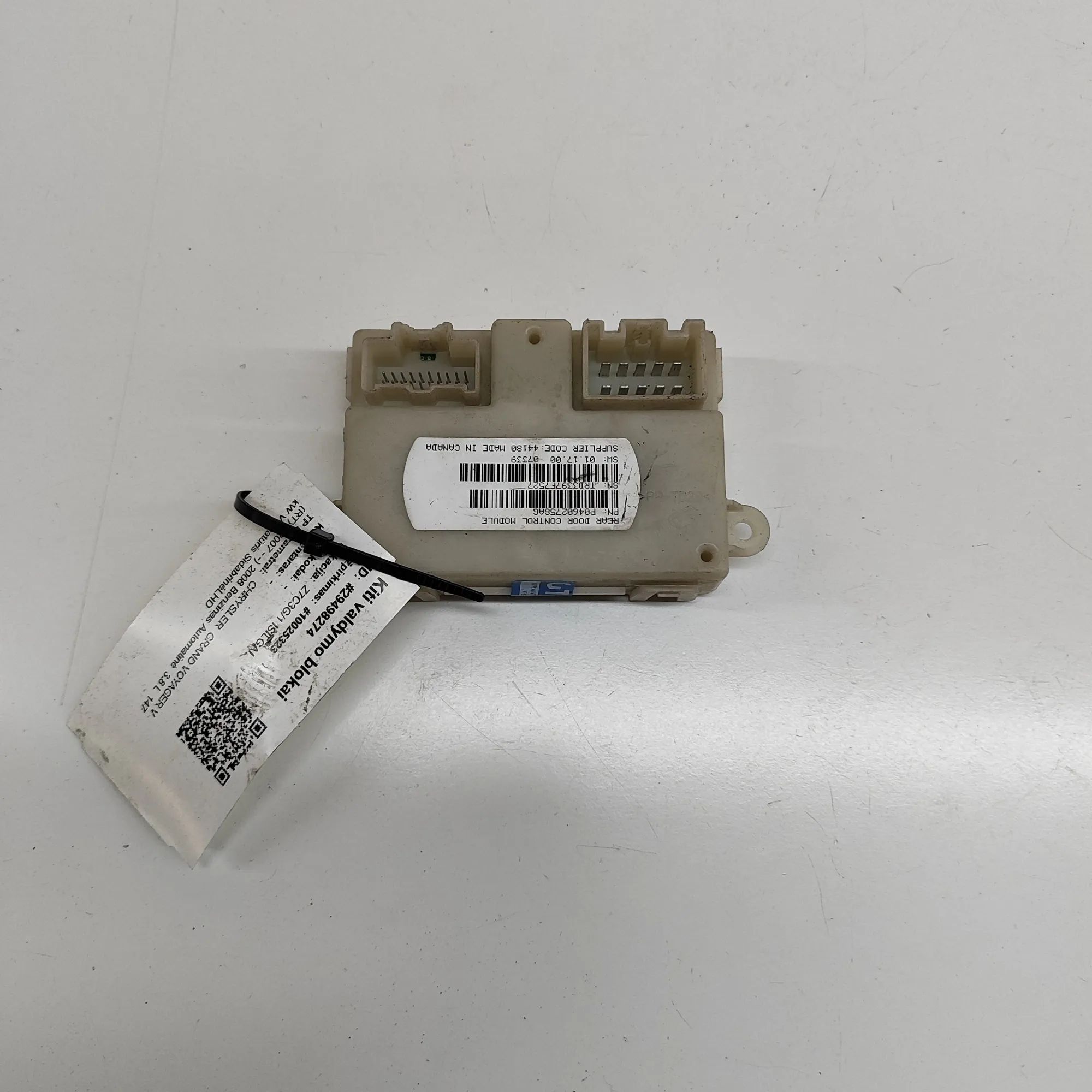 Chrysler Grand Voyager / Town & Country Door control unit — rear right Door control unit — rear right — CHRYSLER GRAND...