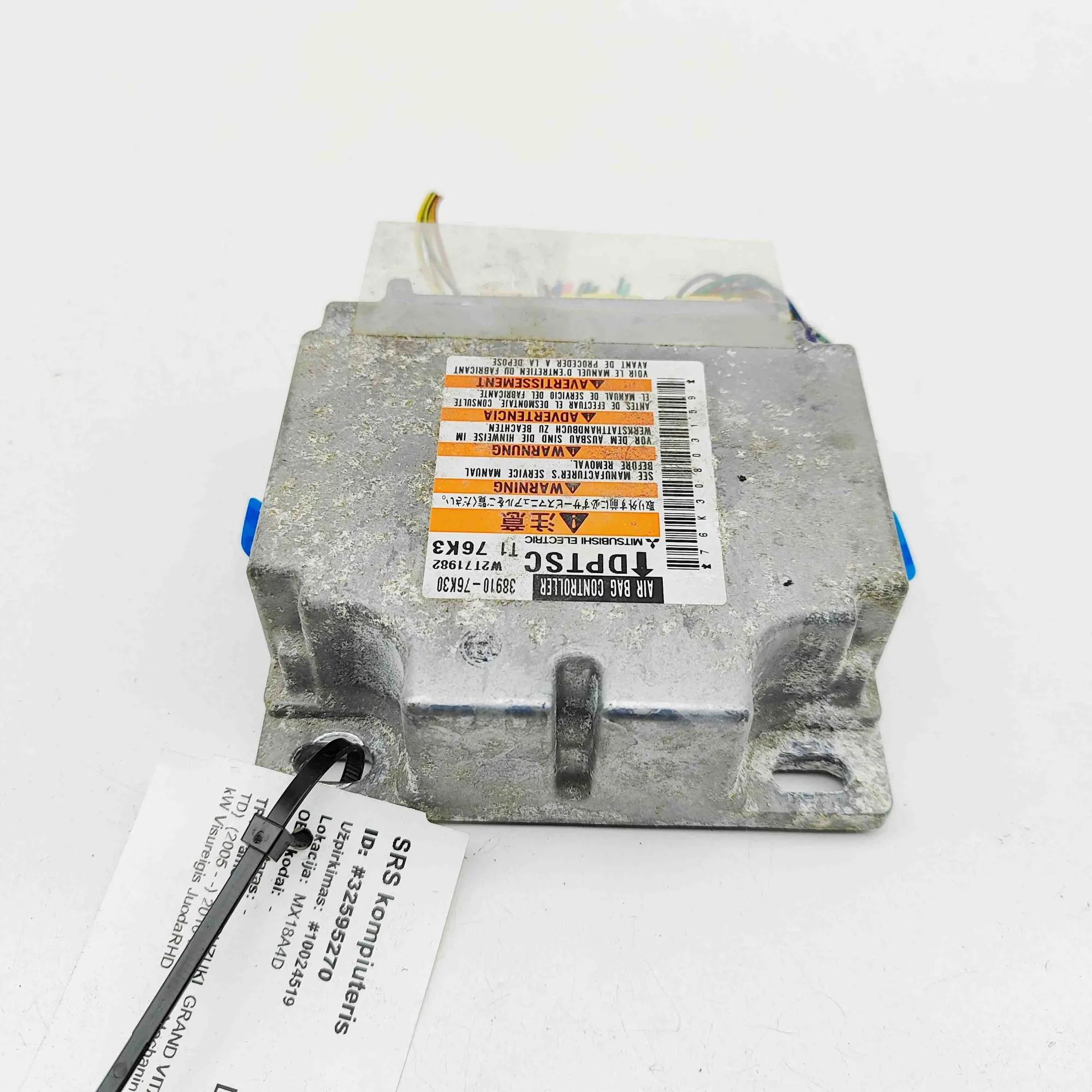 Suzuki Grand Vitara SRS Control Unit SRS Control Unit — SUZUKI GRAND (VITARA II JT, ...