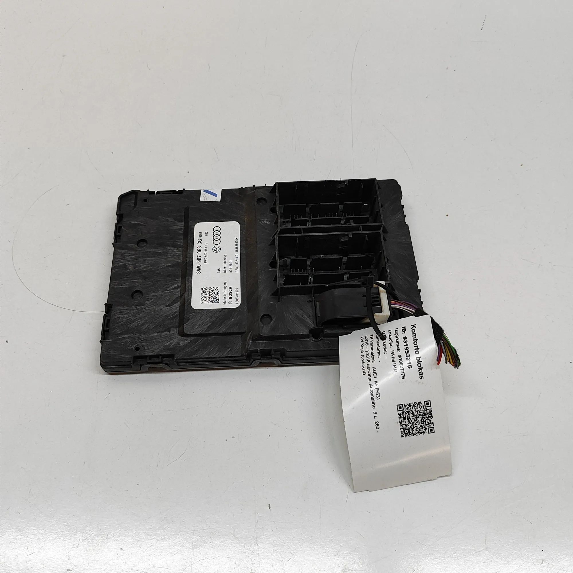 Audi A5 (B9) Comfort Control Unit Comfort Control Unit — AUDI A5 (F53) (2016-...)...