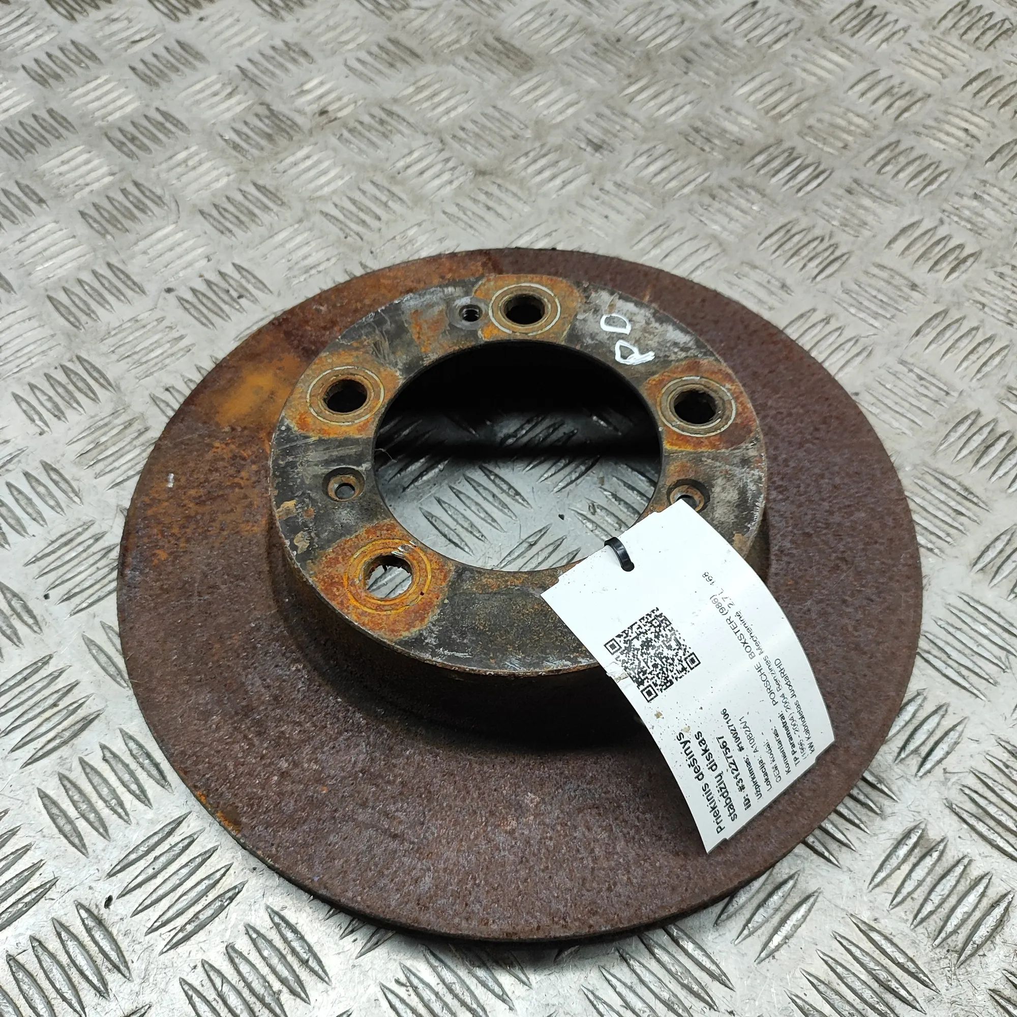 Porsche Boxster (986) Front Right Brake Disc Front Right Brake Disc — PORSCHE BOXSTER (986) ...