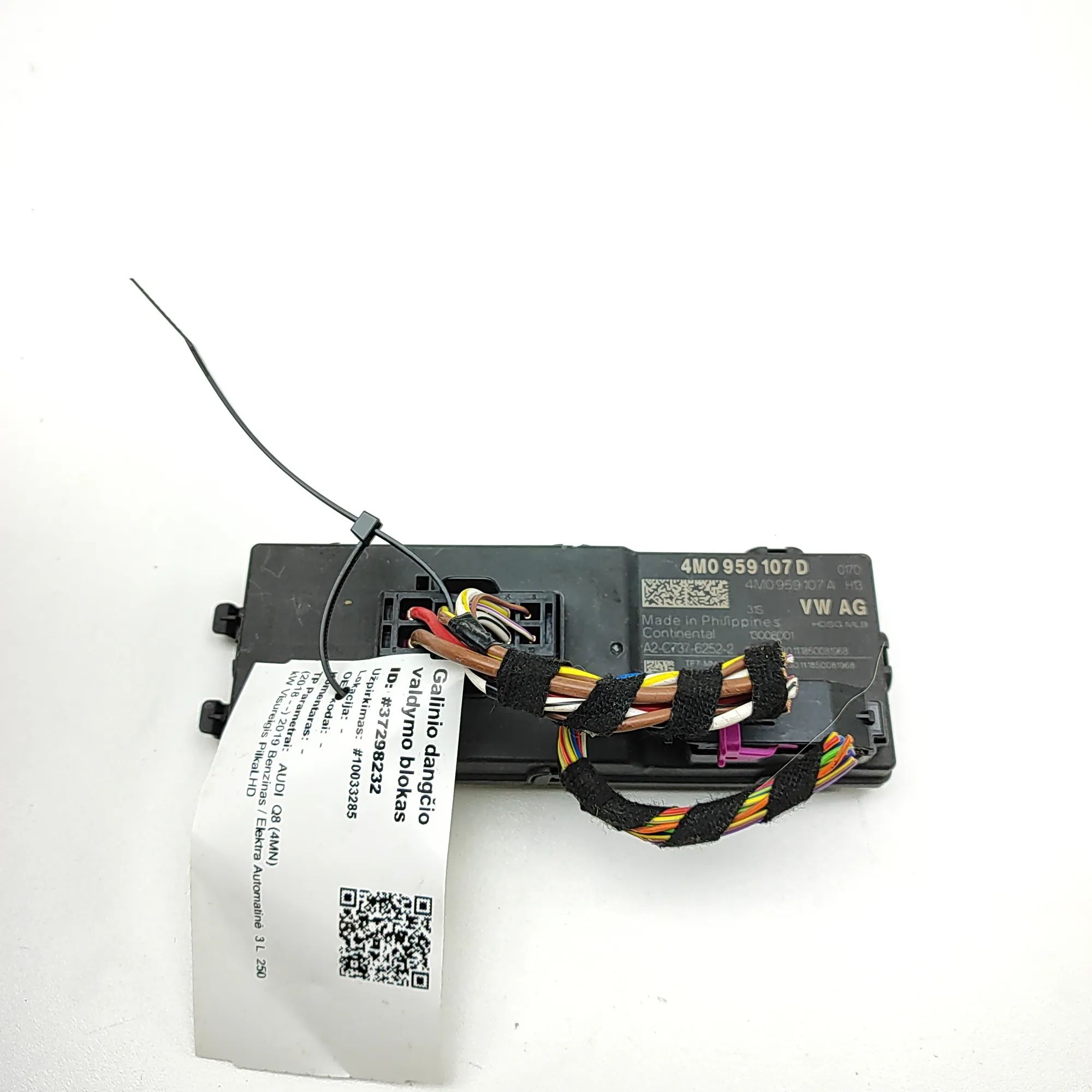 Audi Q8 Tailgate Bootlid Control Unit Tailgate Bootlid Control Unit — AUDI Q8 (4MN) (...