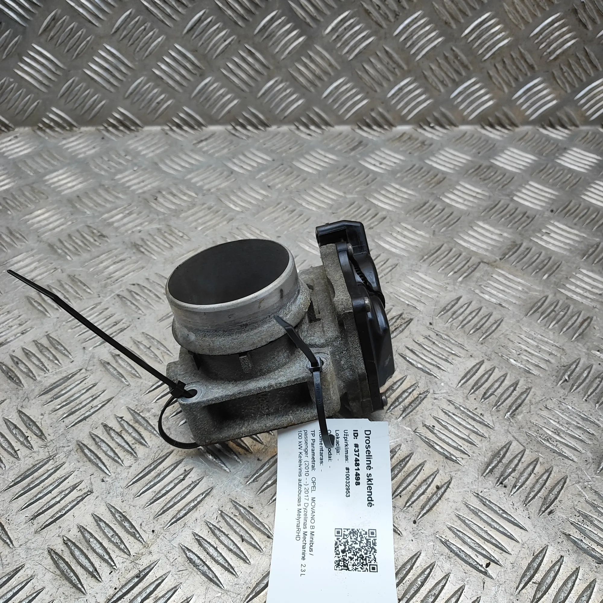 Opel Movano (B) Throttle body Throttle body — OPEL MOVANO (B Minibus / passen...
