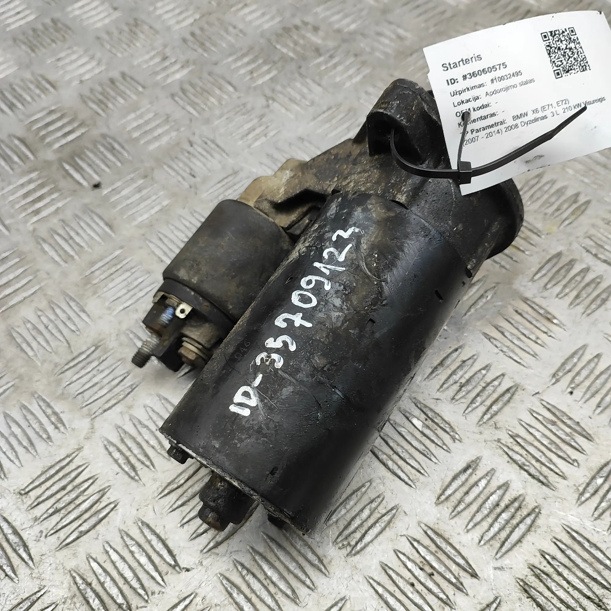 BMW X6 (E71 / E72) Starter Motor Starter motor — BMW X6 (E71, E72) (2007-2014) —...