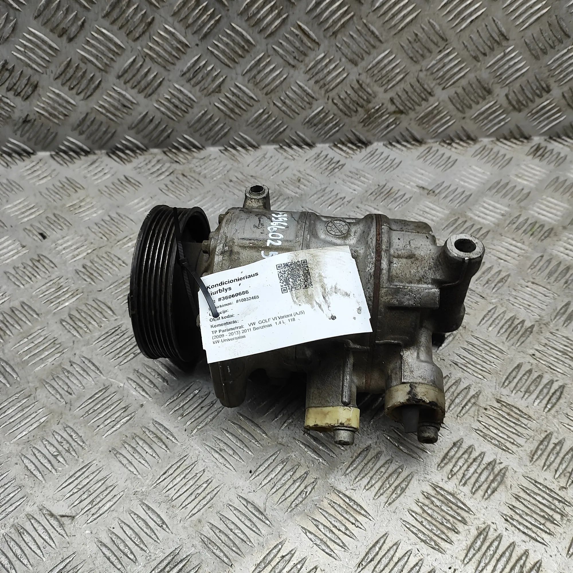 Volkswagen Golf 6 Air-conditioning compressor Air-conditioning compressor — VW GOLF VI VARIAN...