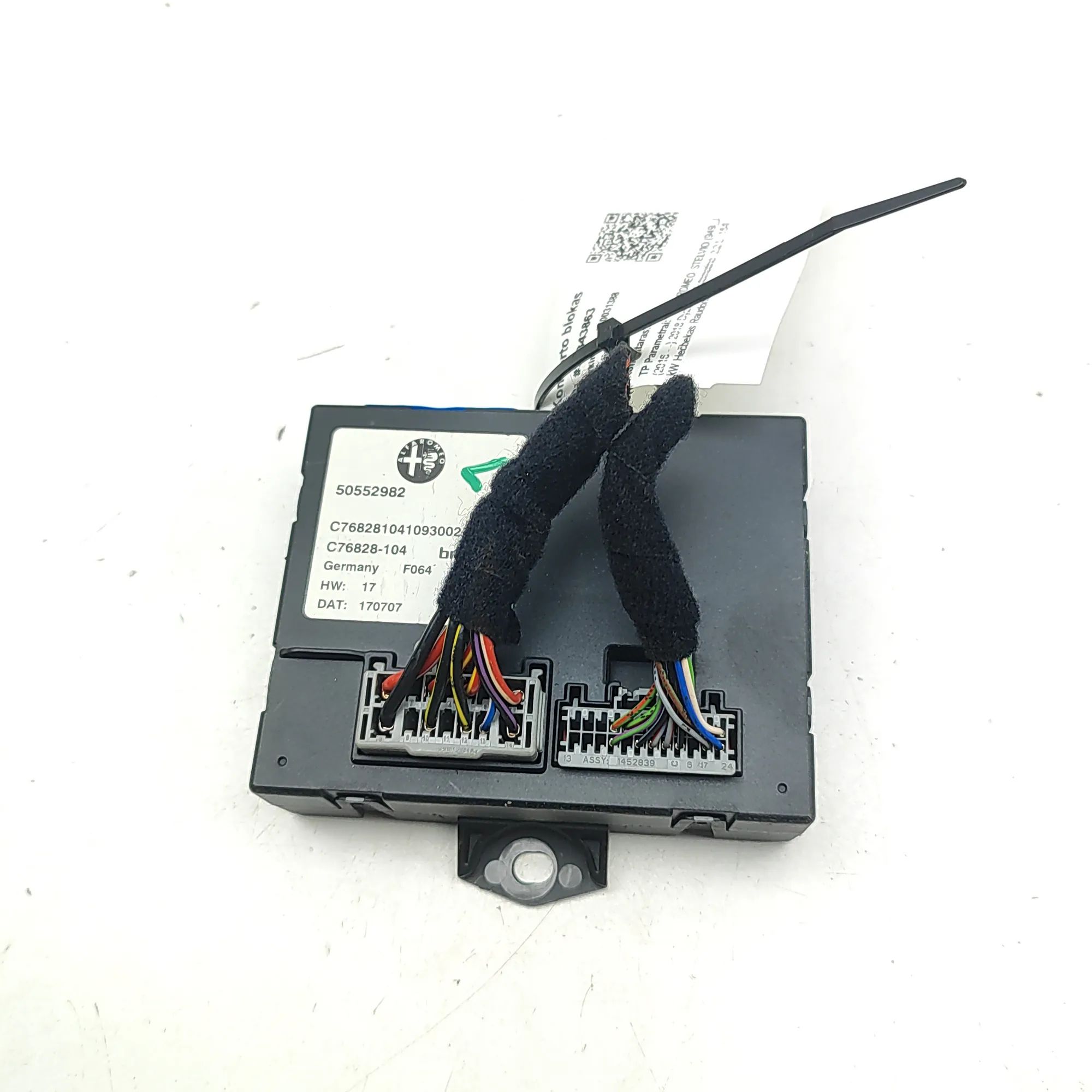 Alfa-Romeo Stelvio Comfort Control Unit Comfort Control Unit — ALFA ROMEO STELVIO (949_...
