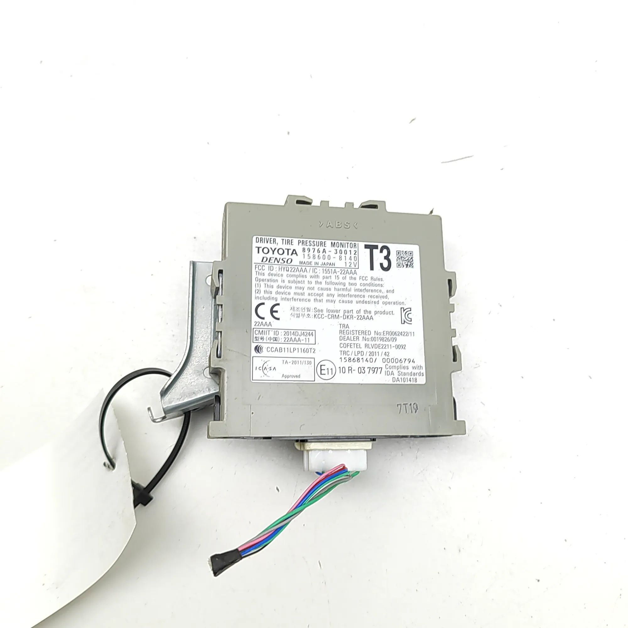 Lexus GS Tyre Pressure Control Module Tyre Pressure Control Module — LEXUS GS (_L1_) ...