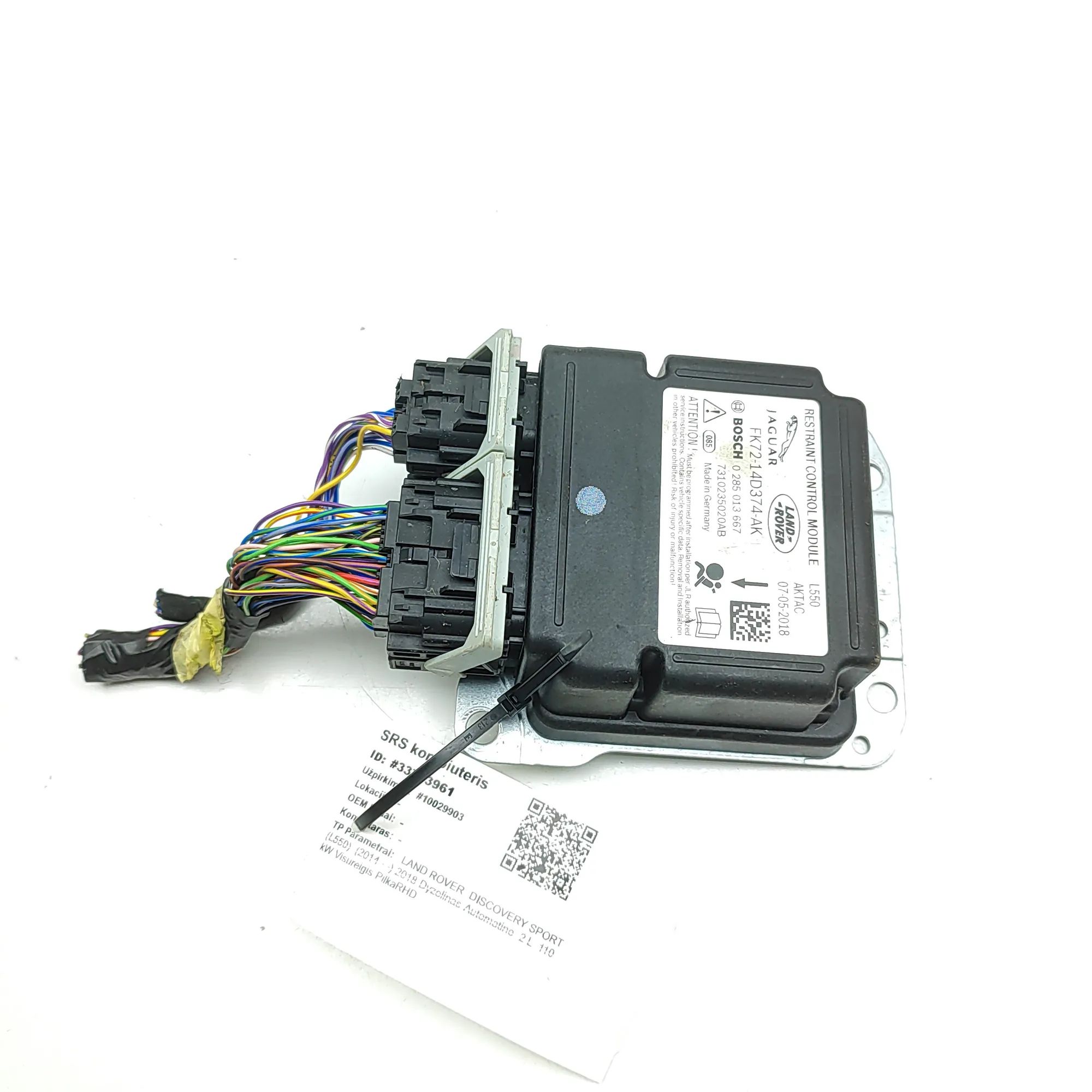 Land Rover Discovery Sport SRS Control Unit SRS Control Unit — LAND ROVER DISCOVERY SPORT (...