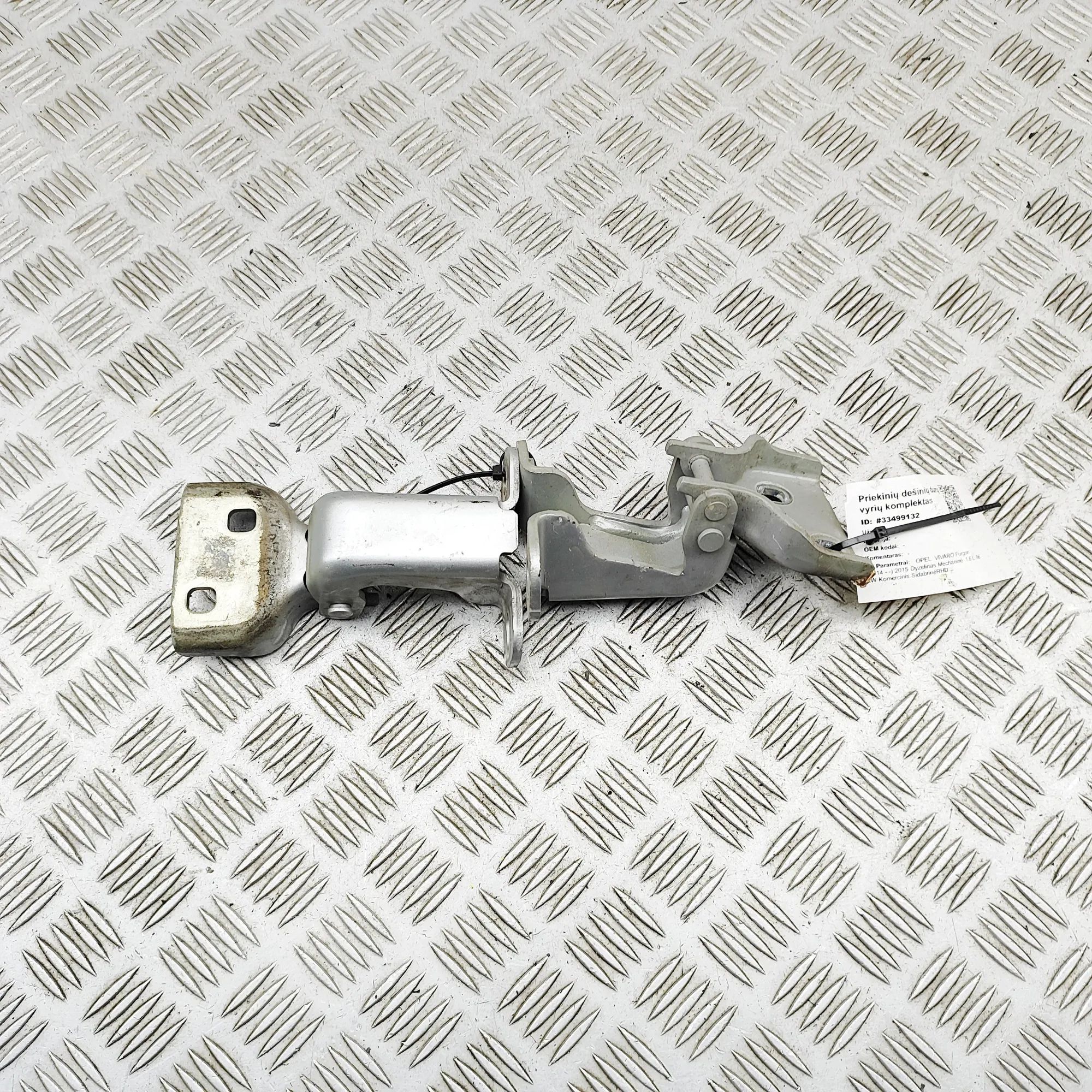 Opel Vivaro (B) Door hinge set — front right Door hinge set — front right — OPEL VIVARO (Van...