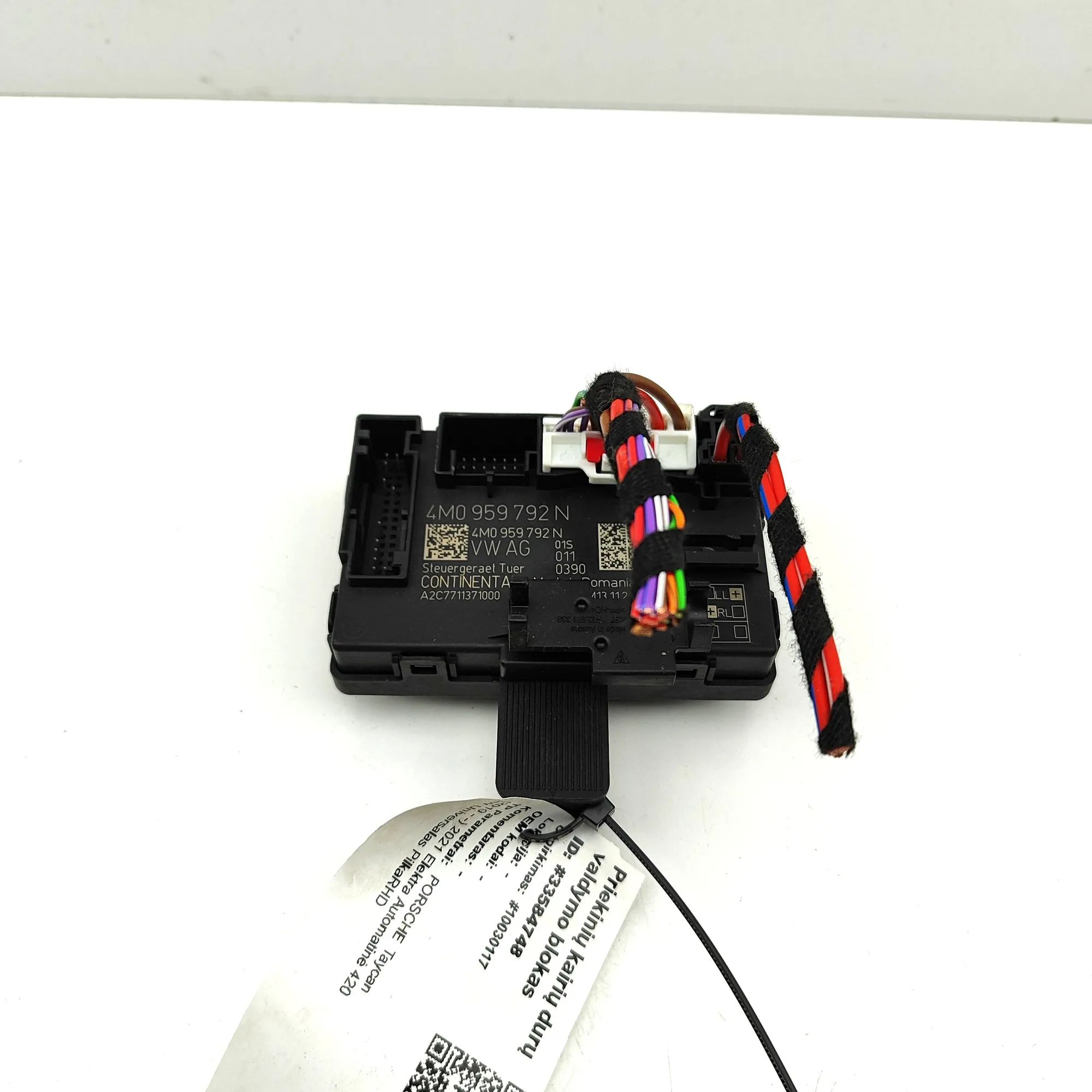 Porsche Taycan Door control unit — front left Door control unit — front left — PORSCHE TAYCAN...