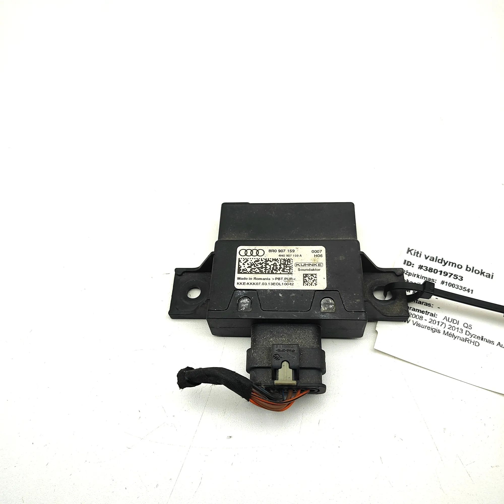 Audi Q5 (8R) Other Control Units Other Control Units — AUDI Q5 (8R) (2008-2017) ...
