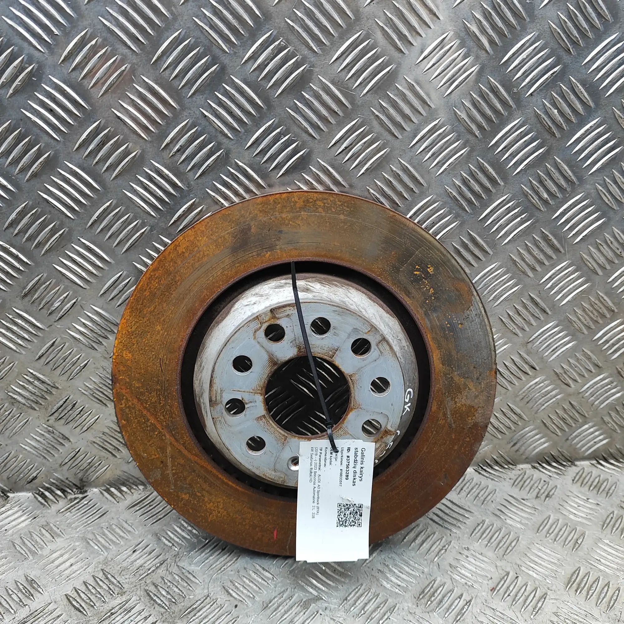 Audi A3 (8Y)  Rear Left Brake Disc Rear Left Brake Disc — AUDI A3 (Sportback 8YA) ...