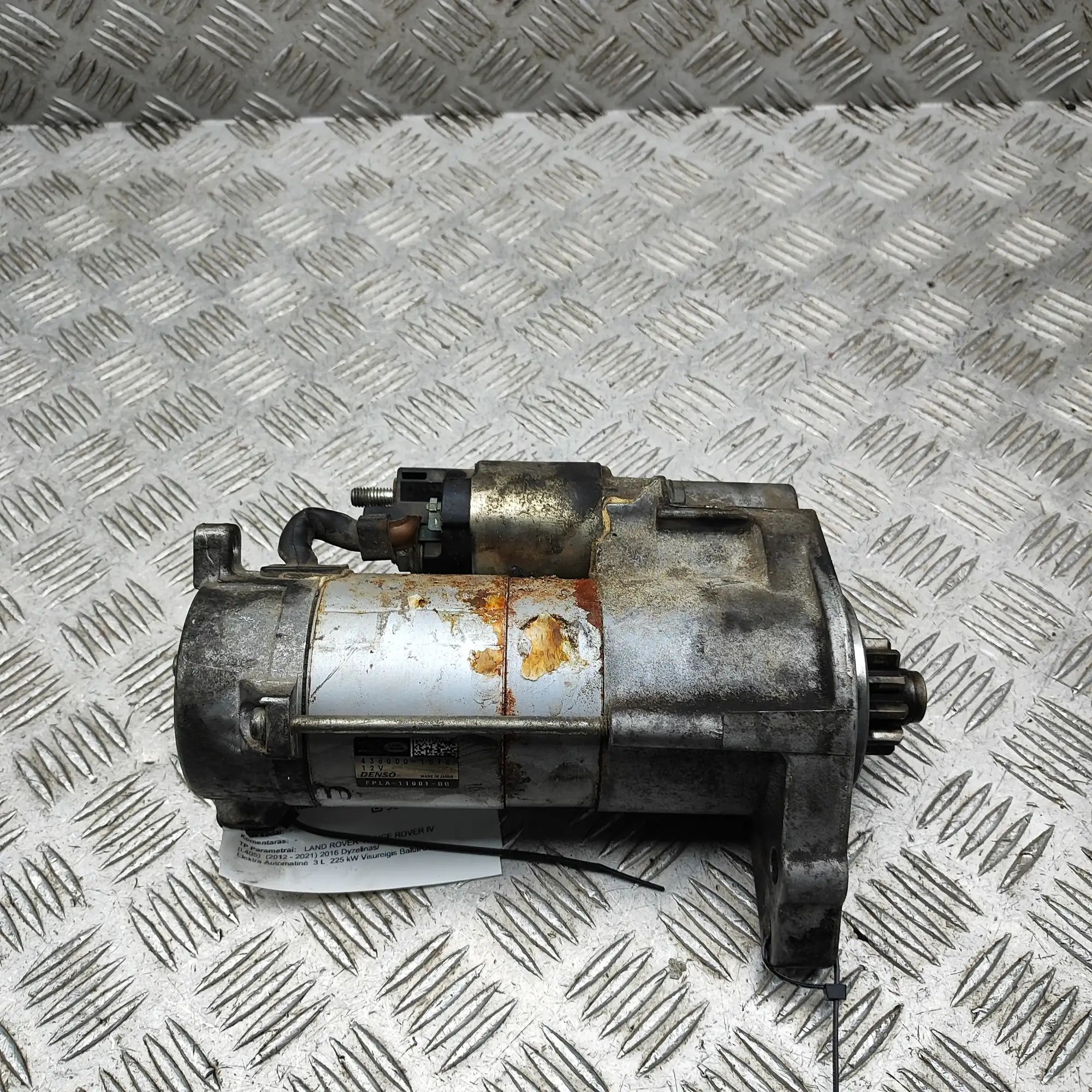 Land Rover Range Rover Sport (L494) Starter Motor Starter motor — LAND ROVER RANGE ROVER SPORT (I...