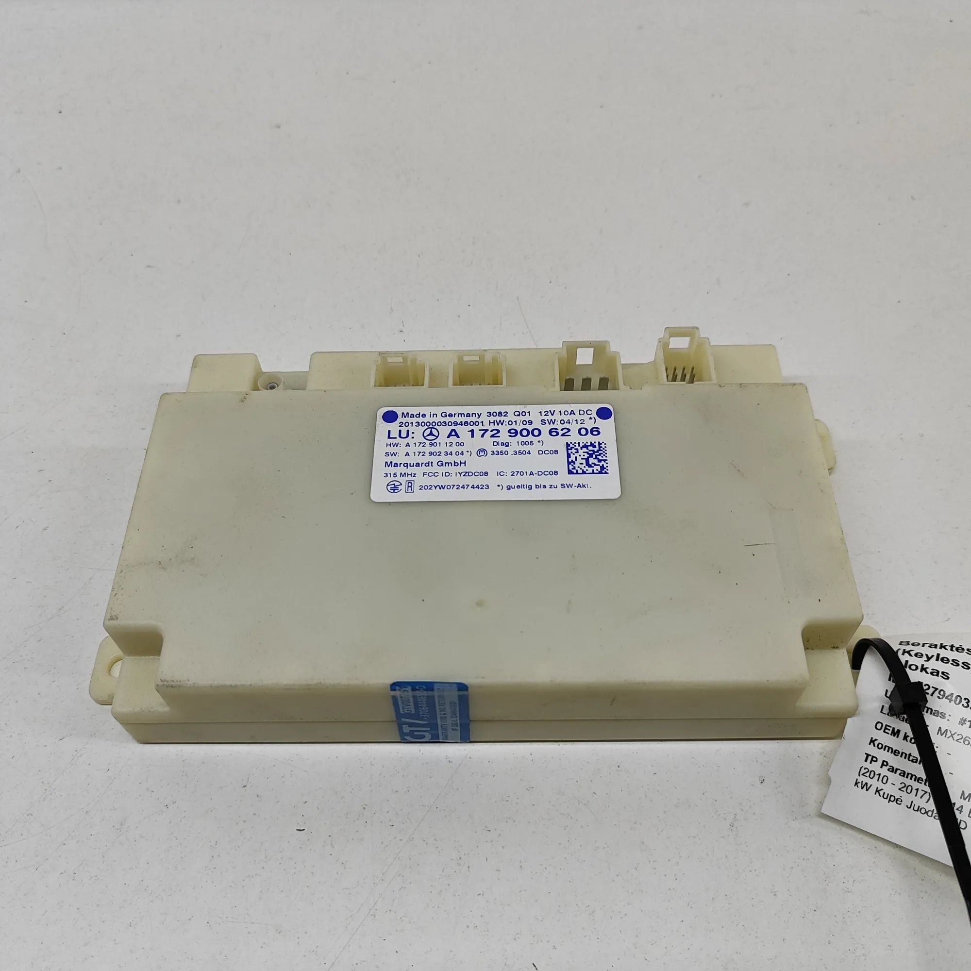 Mercedes-Benz CLS (C218) Keyless Control Unit Keyless Control Unit — MERCEDES BENZ CLS (C218)...