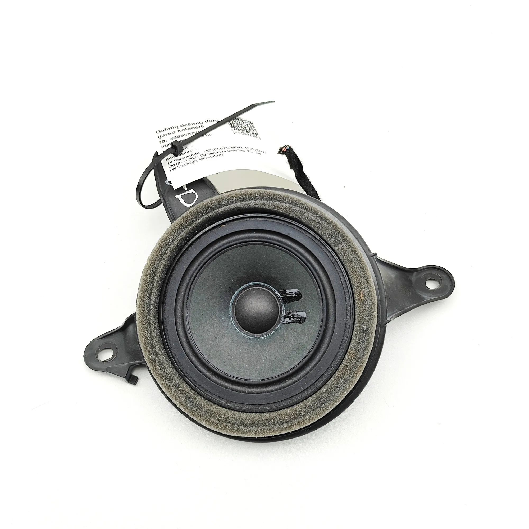Mercedes-Benz GLB / EQB (X247) Rear Right Door Speaker Rear Right Door Speaker — MERCEDES BENZ GLB (X2...