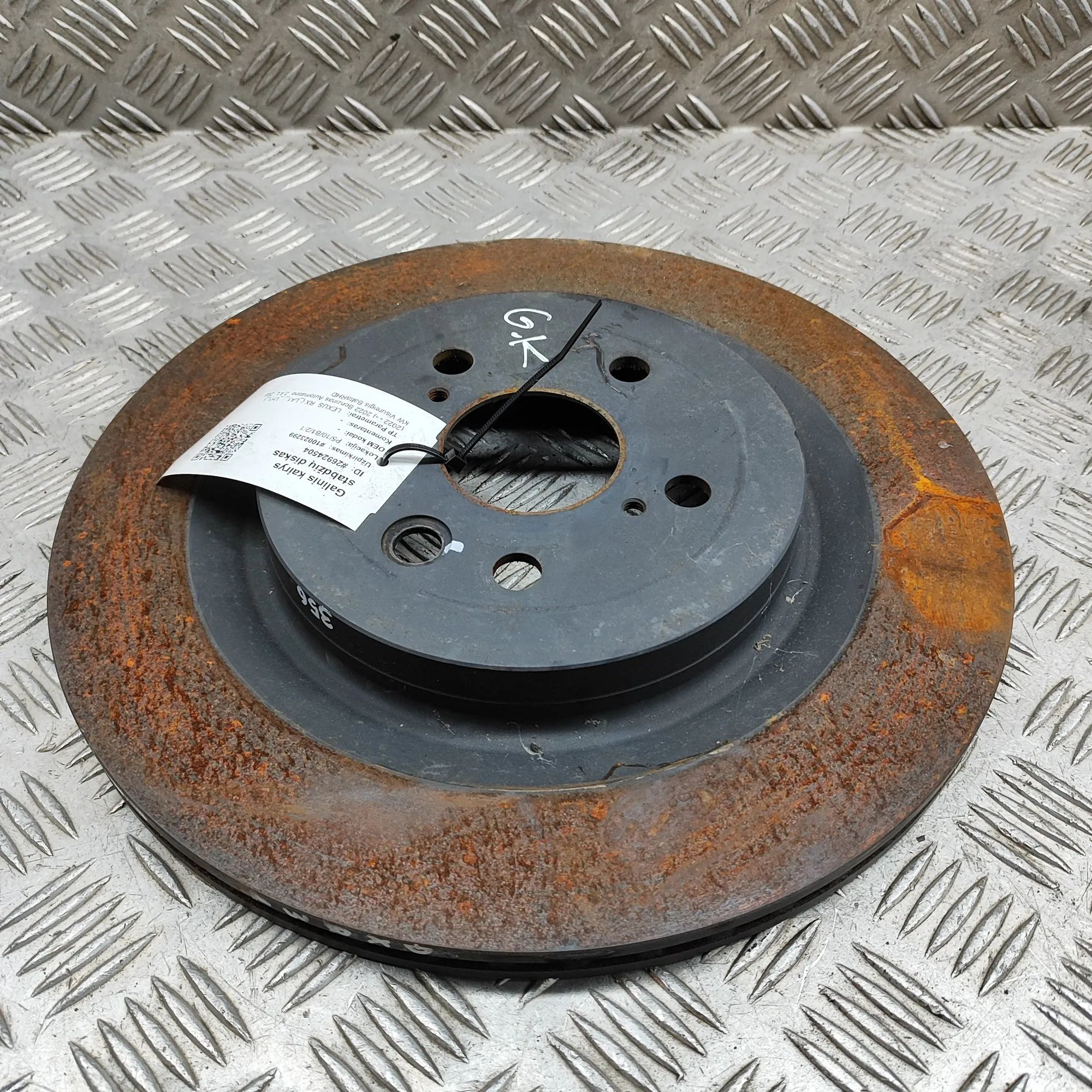 Lexus RX Rear Left Brake Disc Rear Left Brake Disc — LEXUS RX (_LA1_, _LH1_) ...