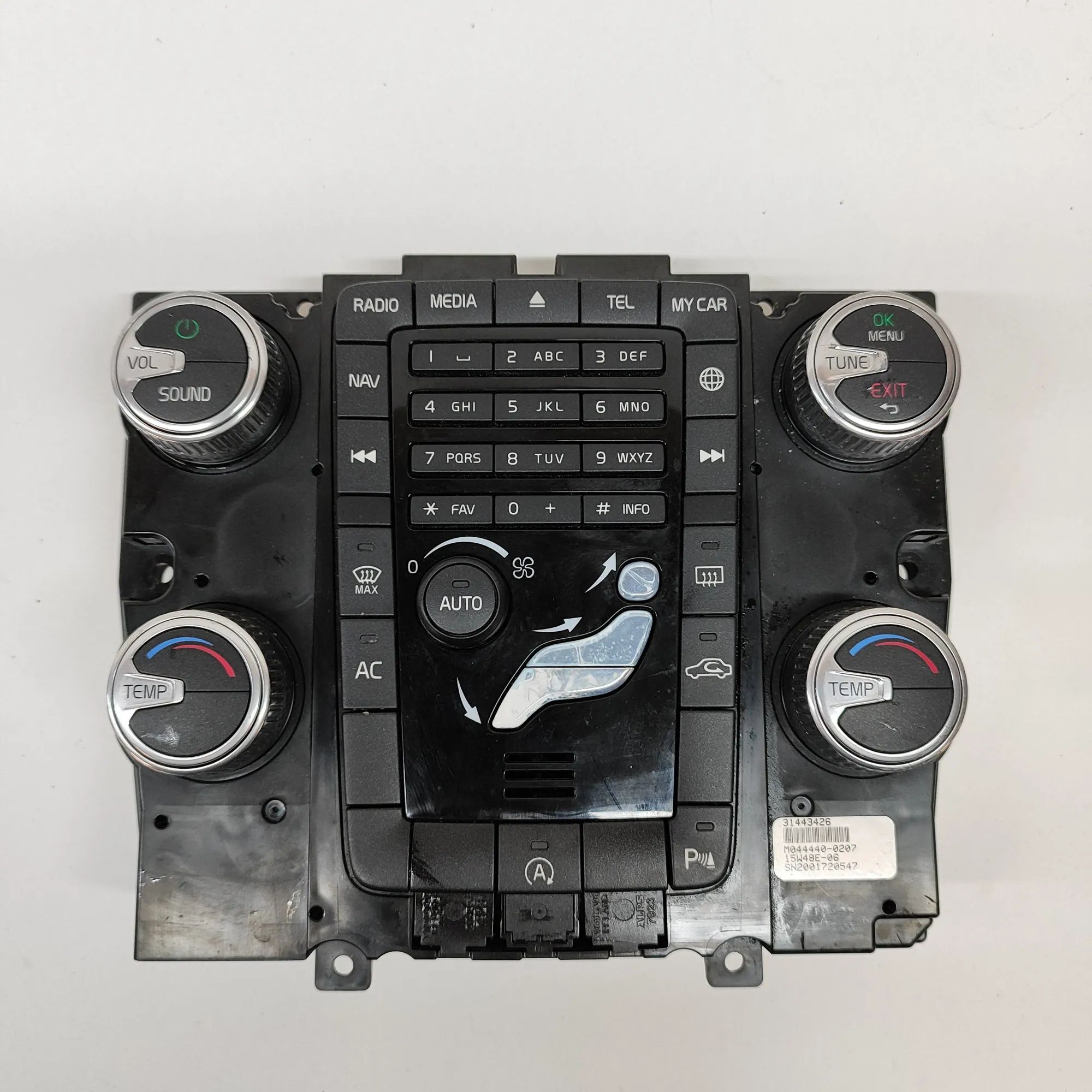 Volvo XC60 Climate control unit Climate control unit — VOLVO XC60 (2008-2017) —...