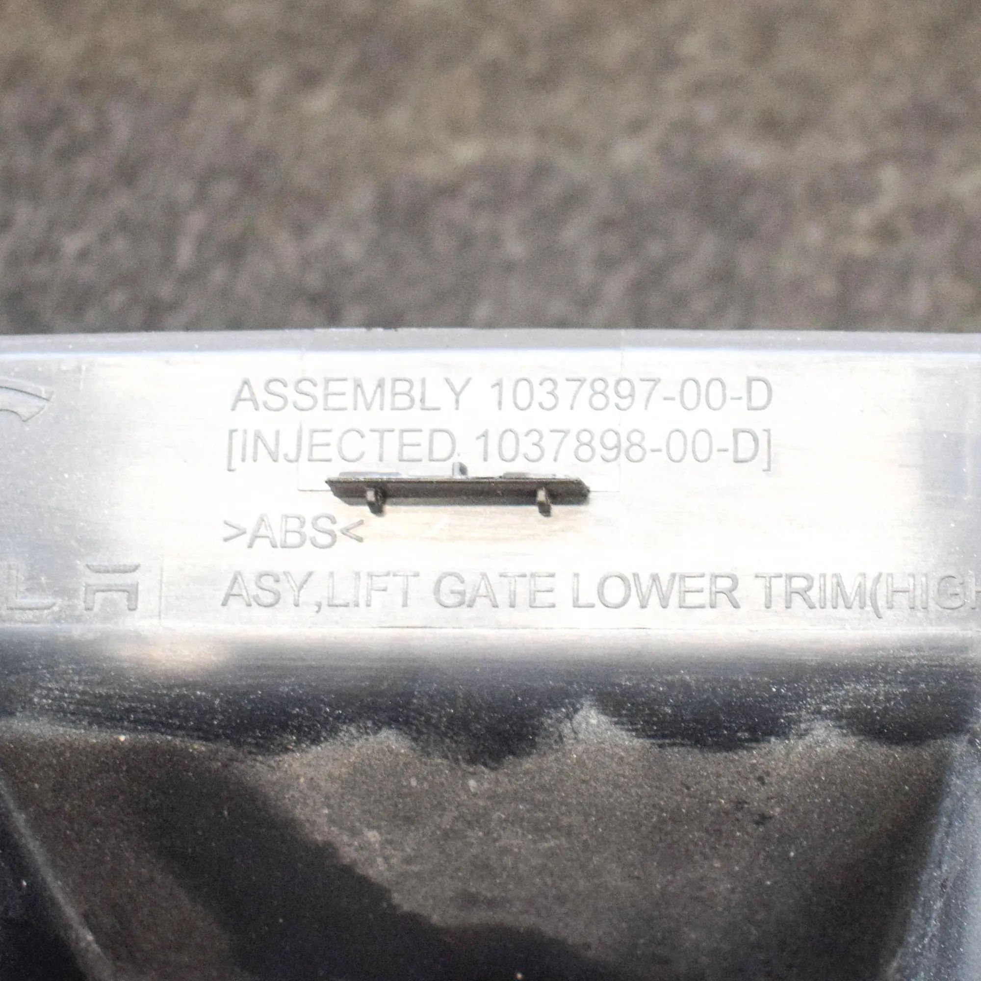 Tesla Model X Trunk Boot Lock Trim Trunk Boot Lock Trim — TESLA MODEL X (2013-...)...