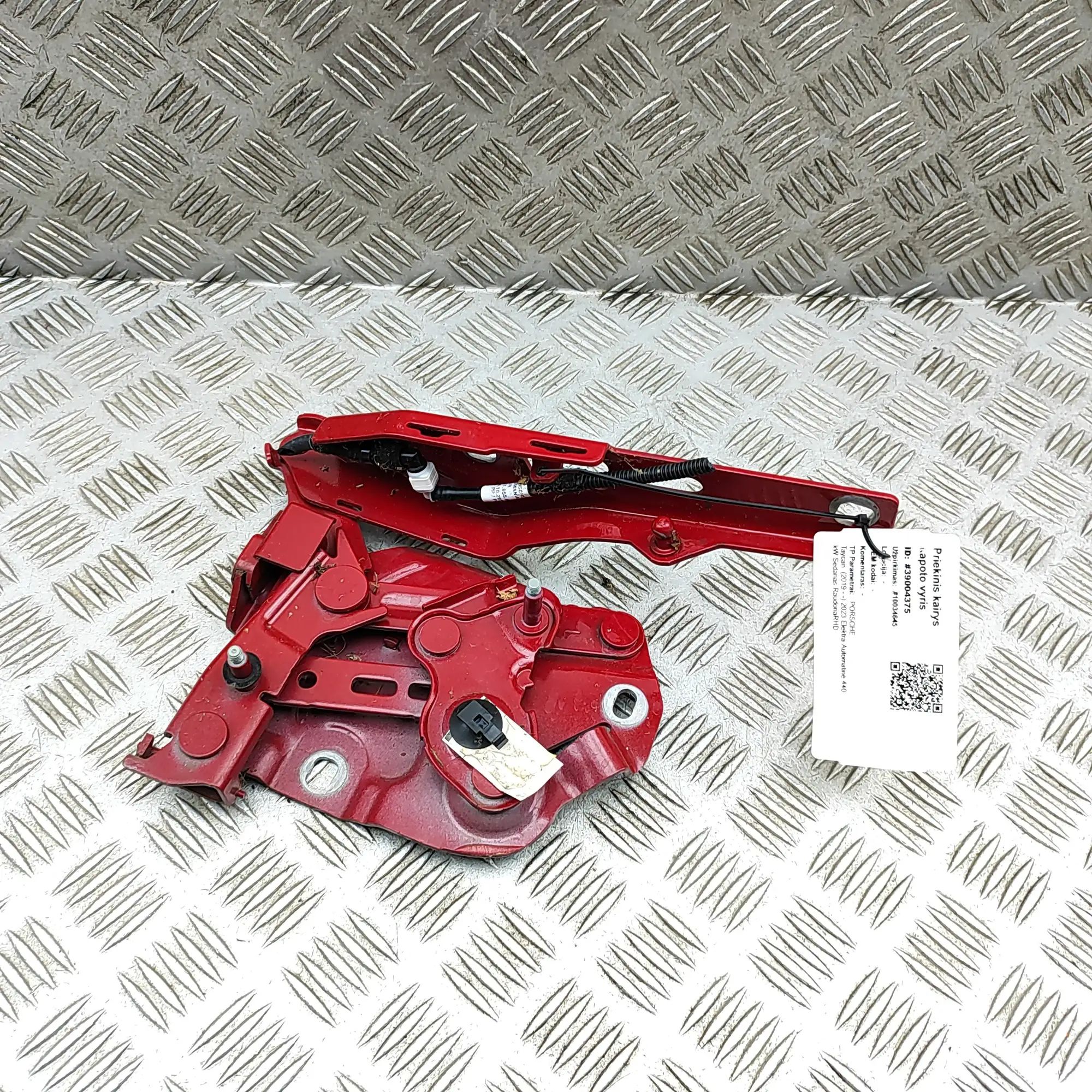 Porsche Taycan Bonnet hinge — front, left Bonnet hinge — front, left — PORSCHE TAYCAN (9J...