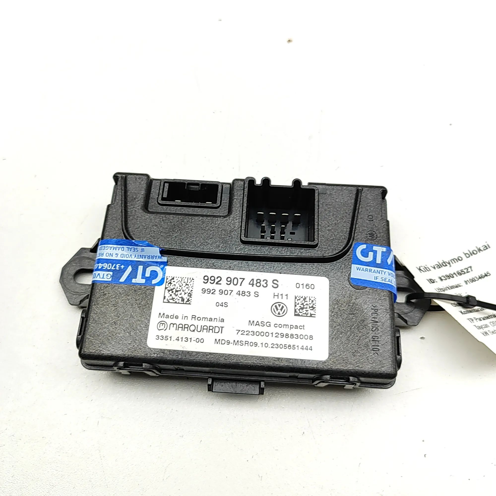 Porsche Taycan Tailgate Bootlid Control Unit Tailgate Bootlid Control Unit — PORSCHE TAYCAN ...