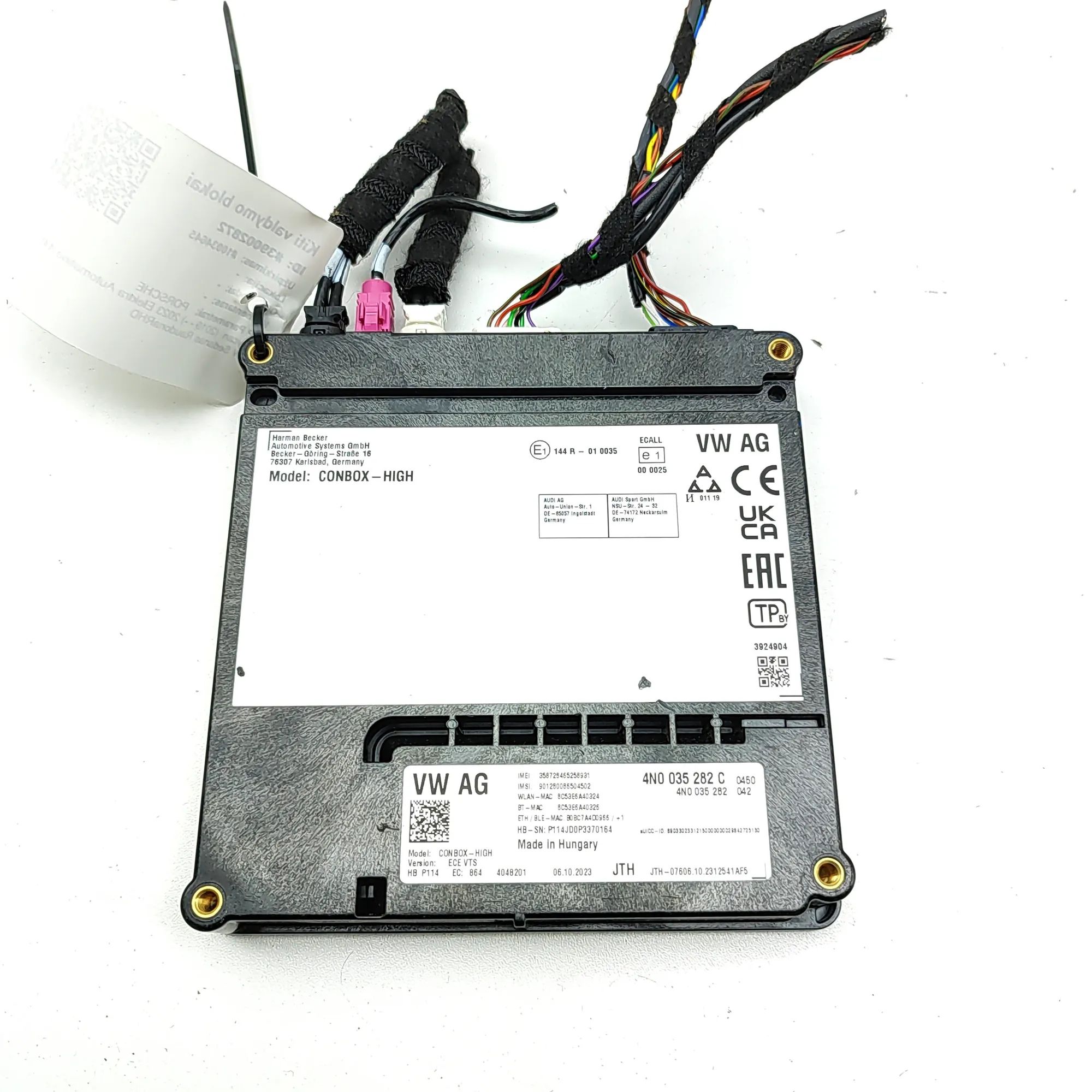 Porsche Taycan Блок управления телефоном Phone Control Unit — PORSCHE TAYCAN (9J) (2019-...