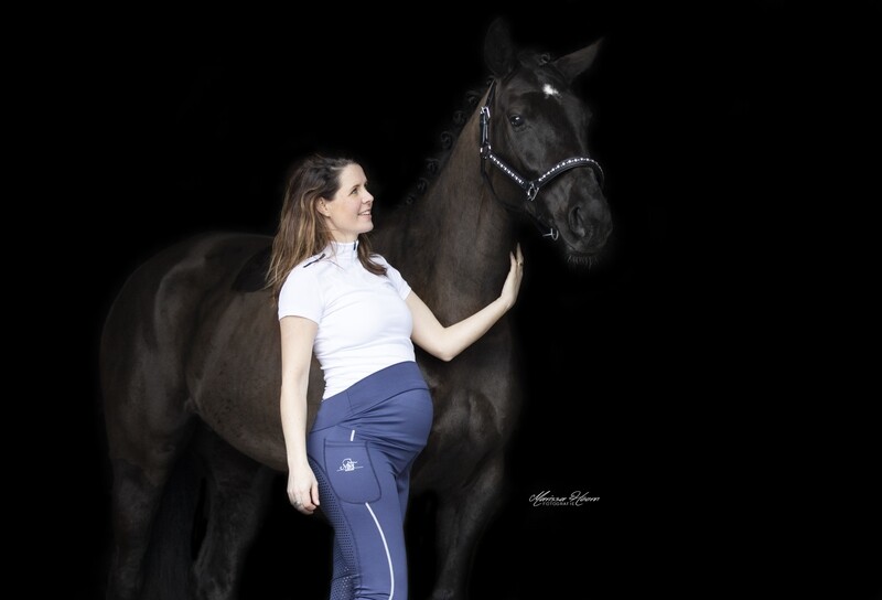 Pregnancy riding leggings Stripe